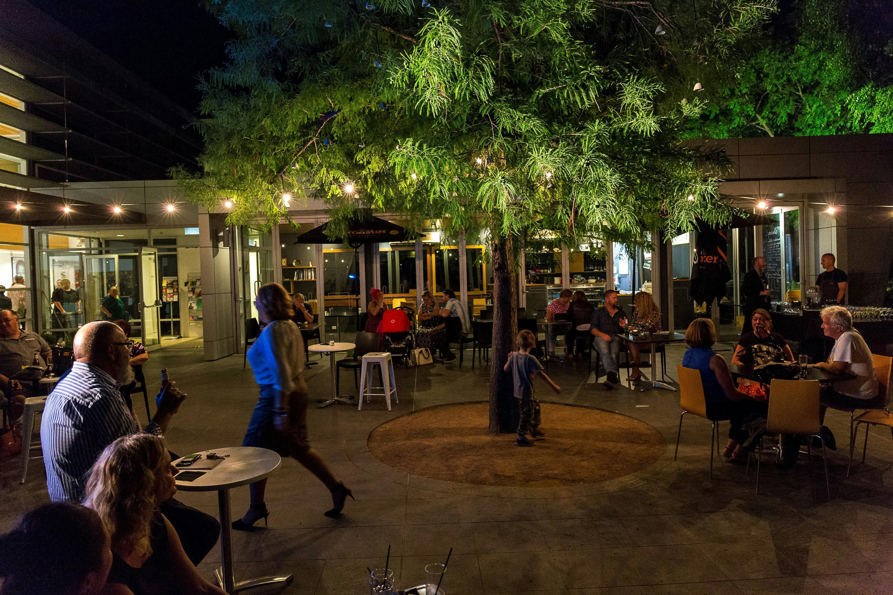 Outdoor event in Arts Centre Courtyard