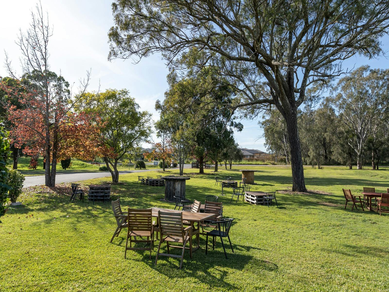 Sit out on the lawn in front of the Cellar Door enjoying the surrounds