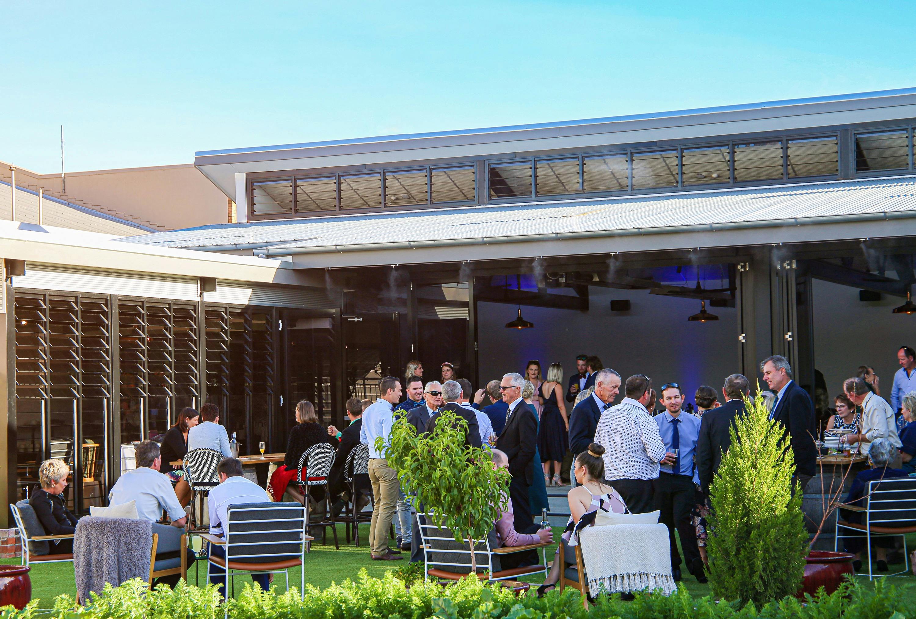 Outdoor Courtyard at The Greenhouse of Orange Function Room