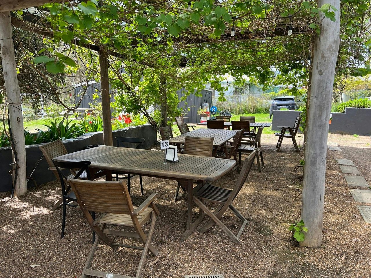 Back eating area
