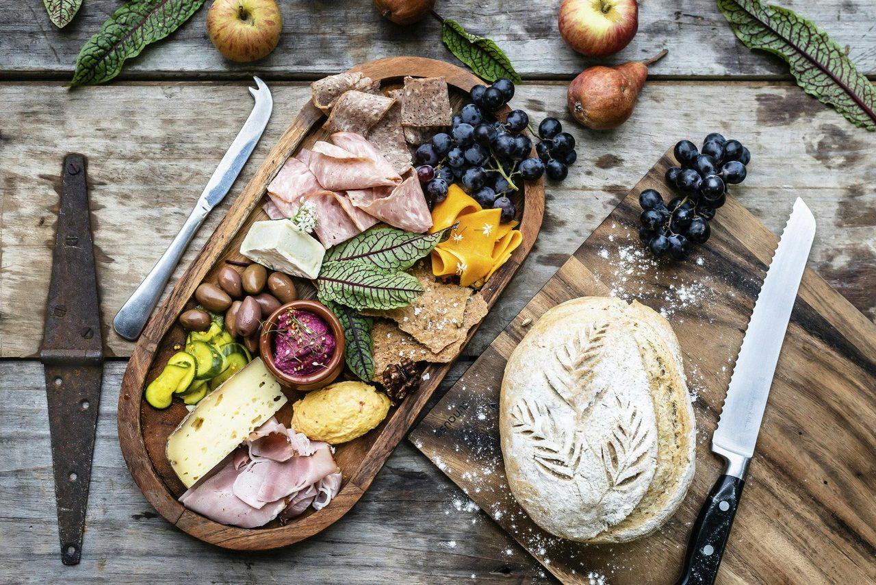 Agrestic's grazing tables and platters feature an abundance of local produce.