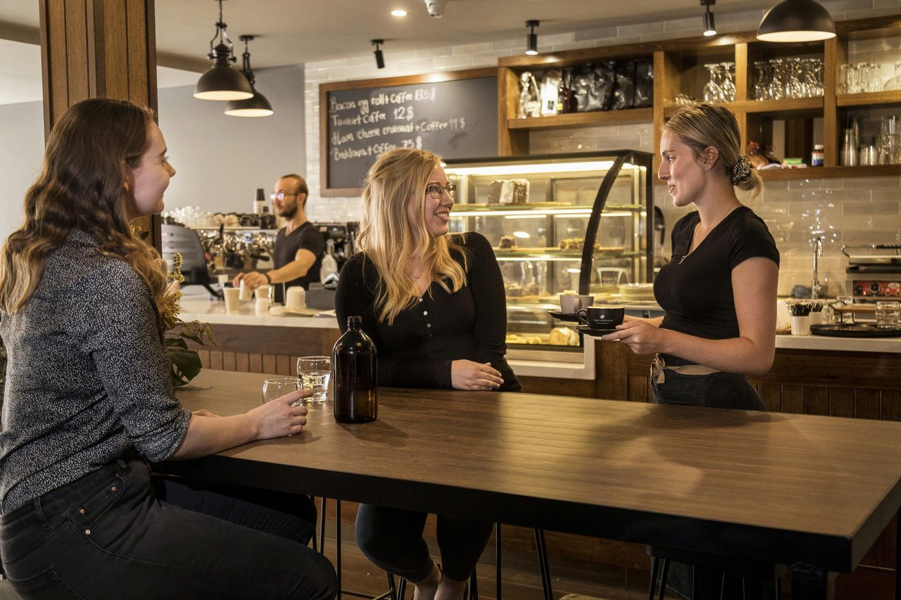 Friends gathering at Cafe Thirty4 Queanbeyan