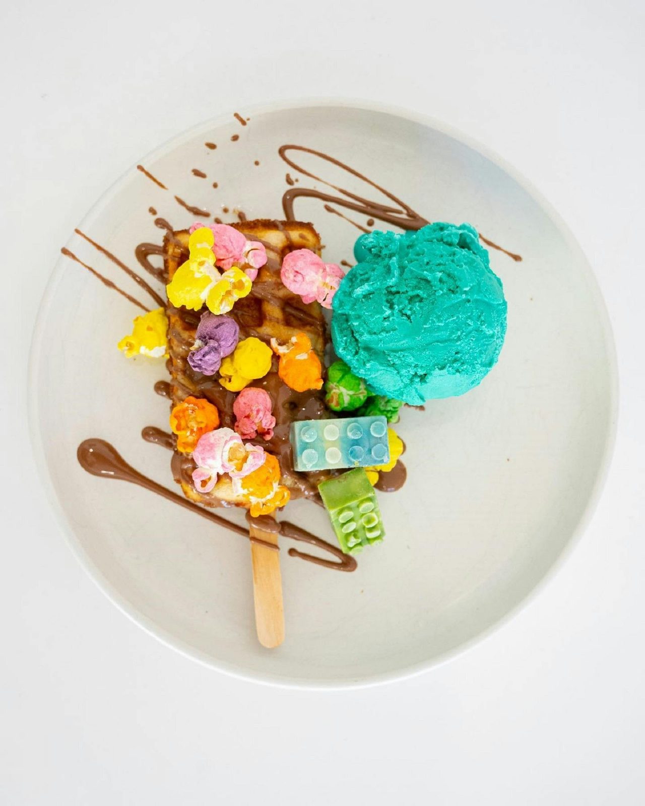 Plate of ice cream