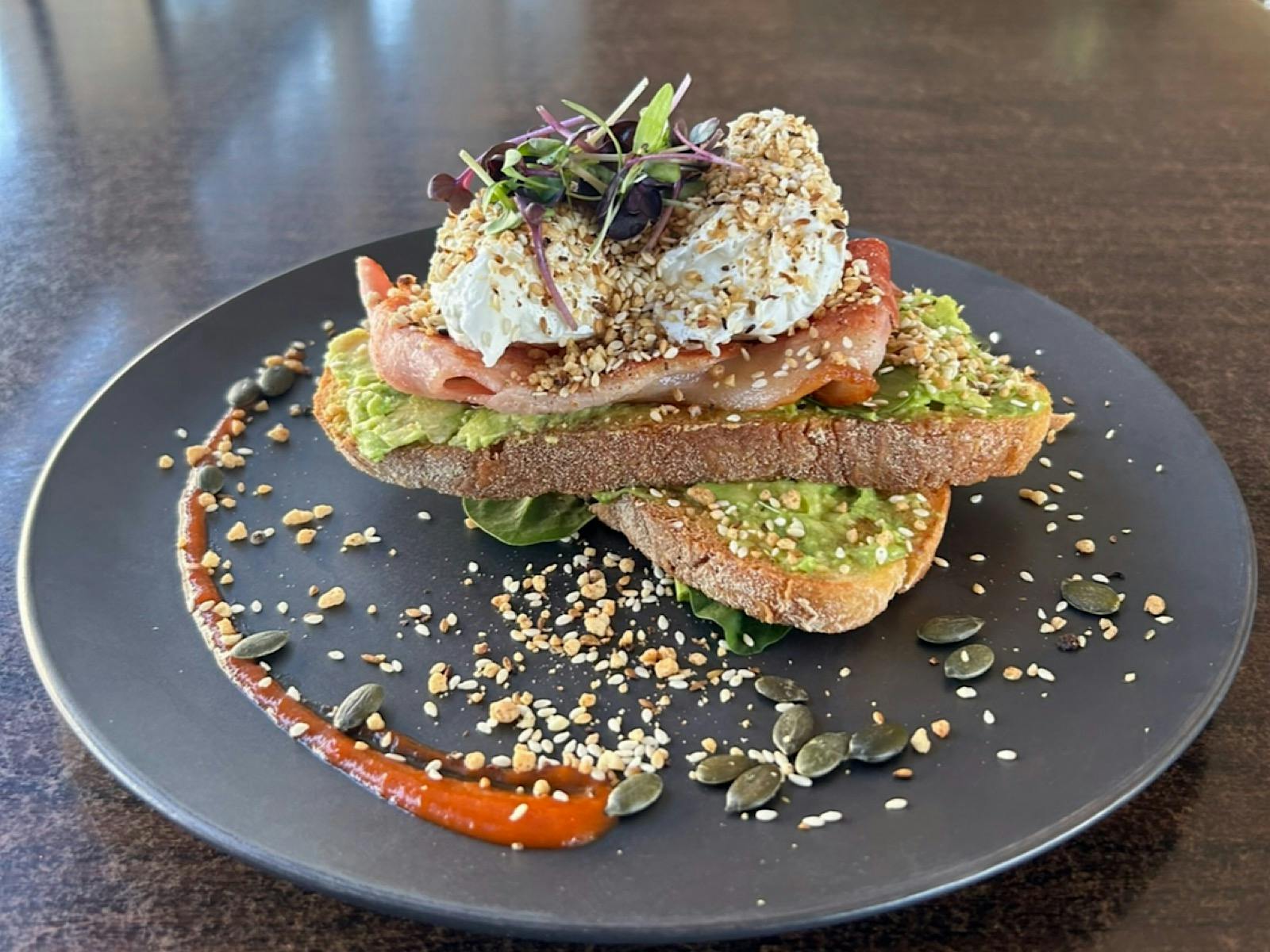 Breakfast: Dukkah crusted eggs