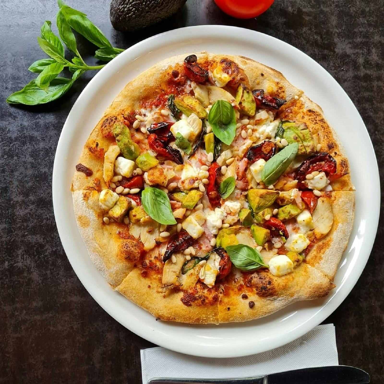 Pizza from The Fat Cat Wine Bar and Cafe