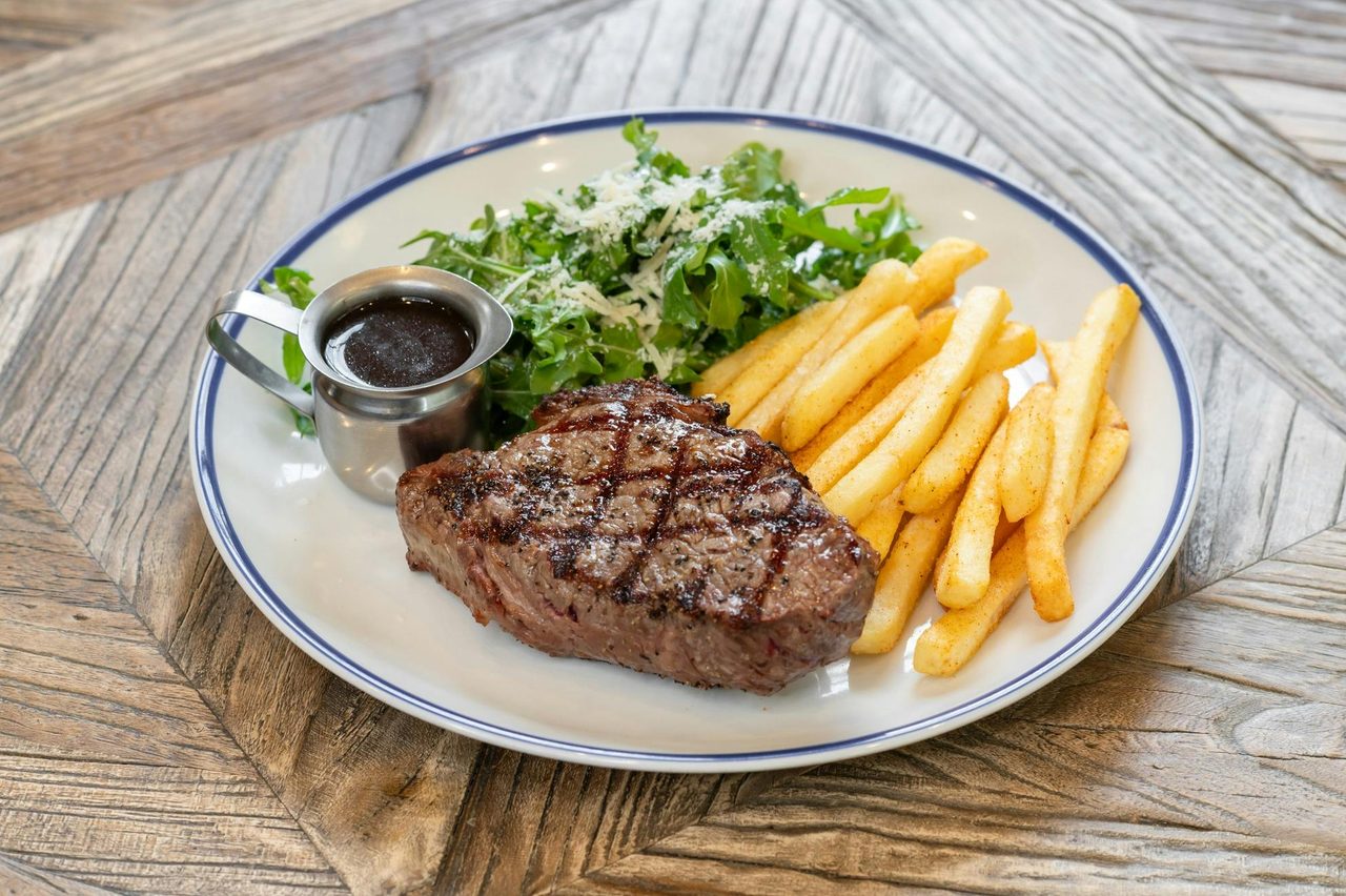 Steak on plate