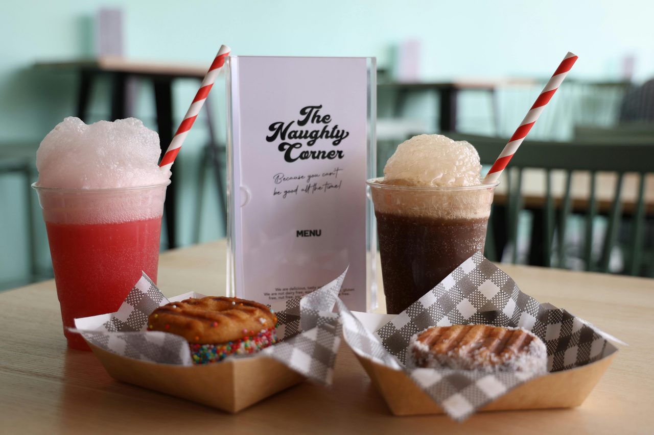 Yummy sweet treat and drinks