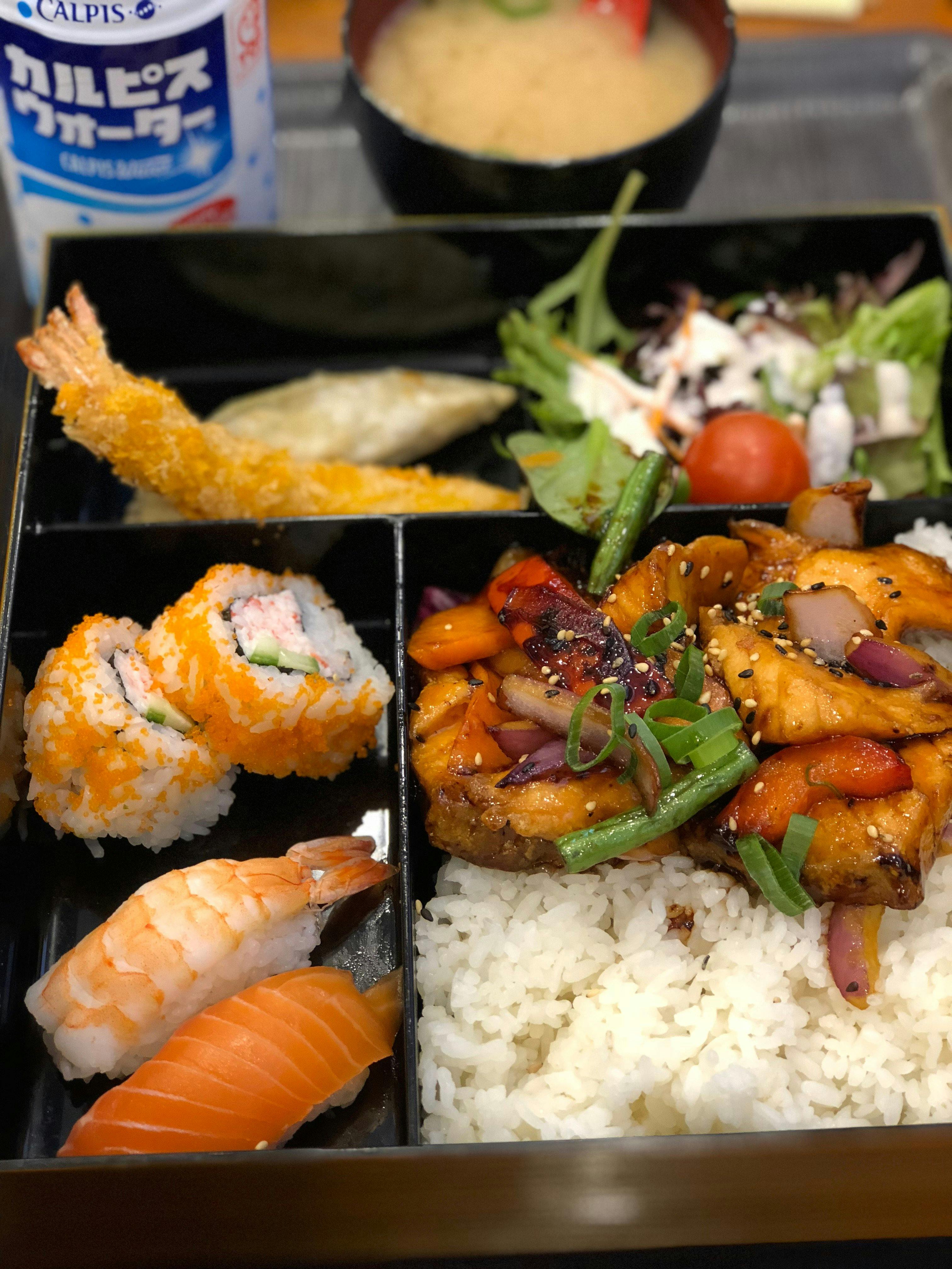 Salmon Teriyaki Bento Box - Sushi Bar Sapporo