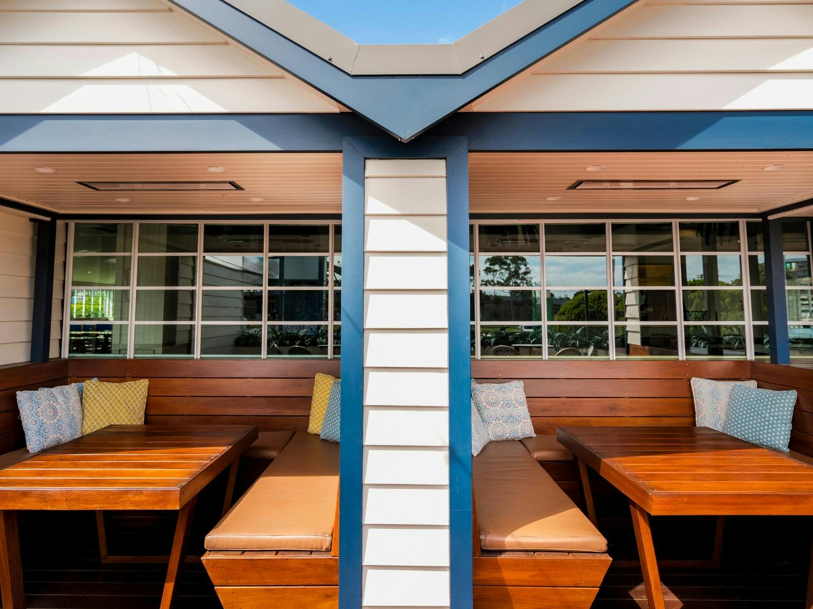 Outdoor Cabanas at The Camellia Hotel