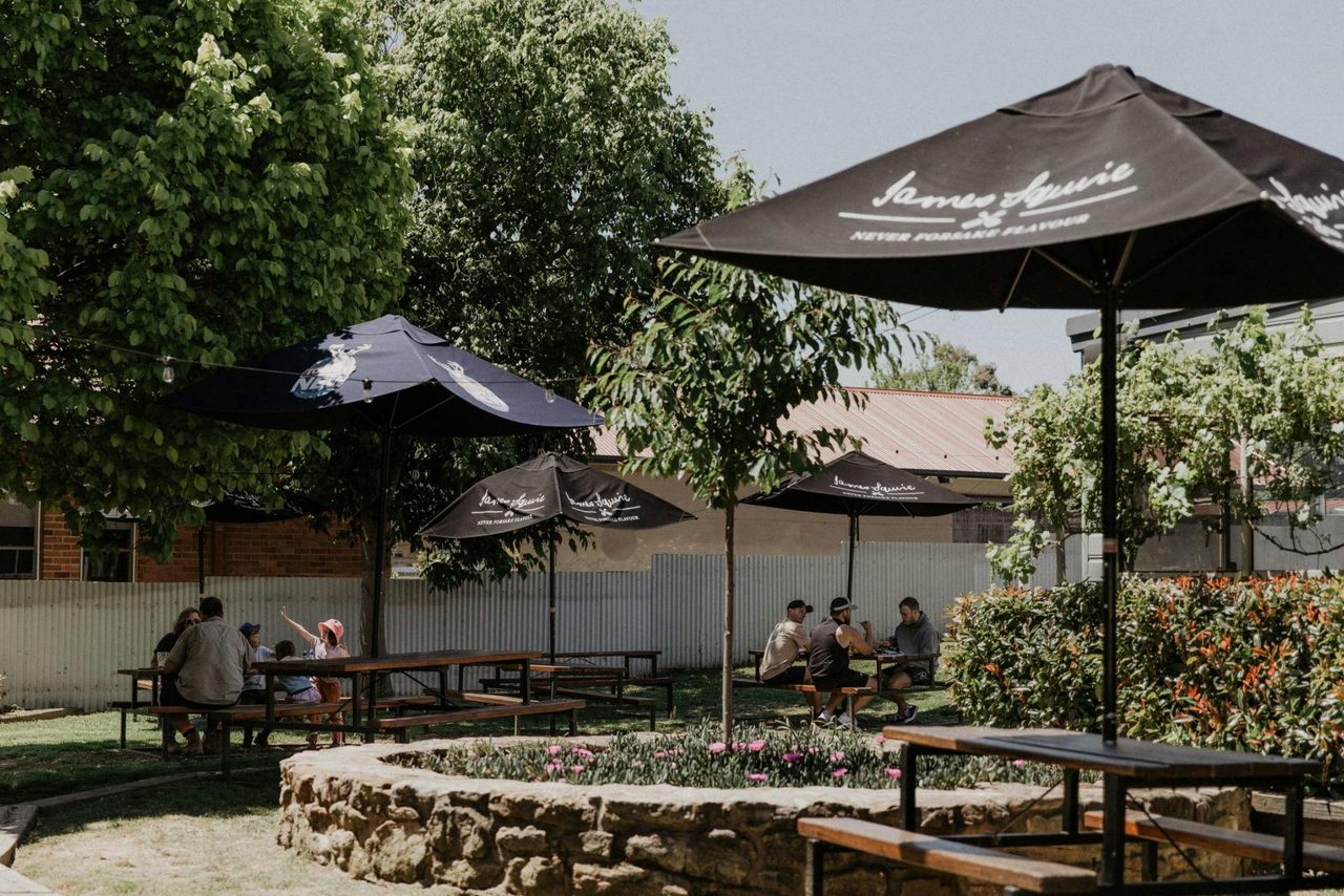 The beer garden