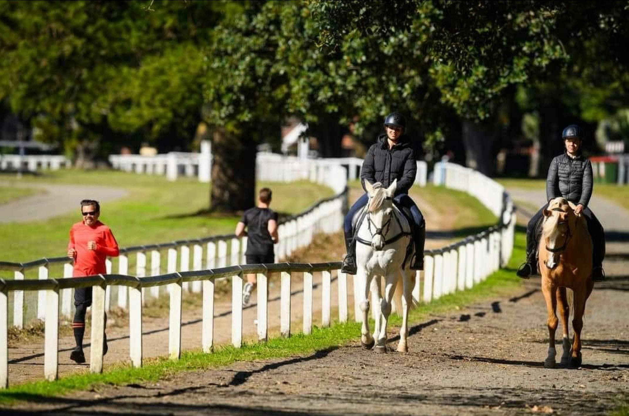 Riding in Centennial Park