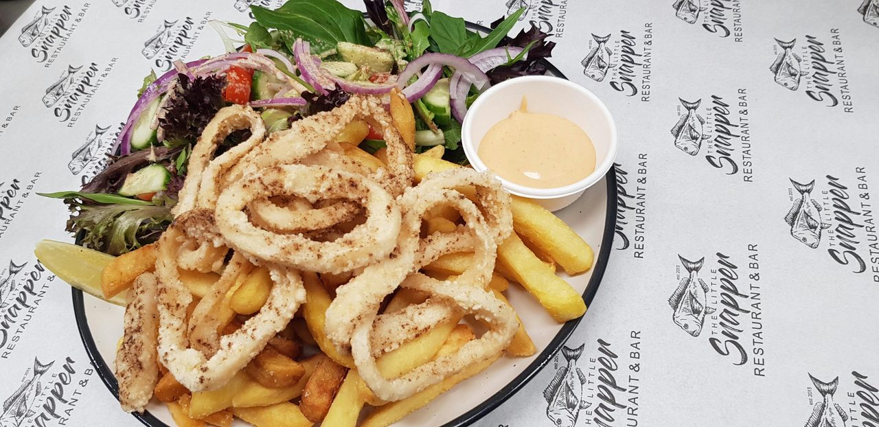 Calamari and chips