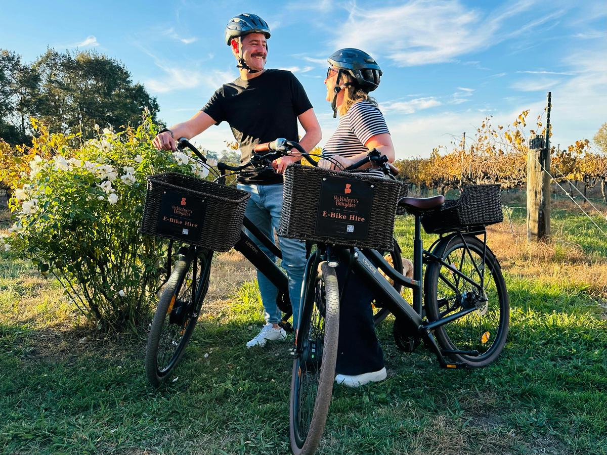 E-bike hire at The Vintner's Daughter winery