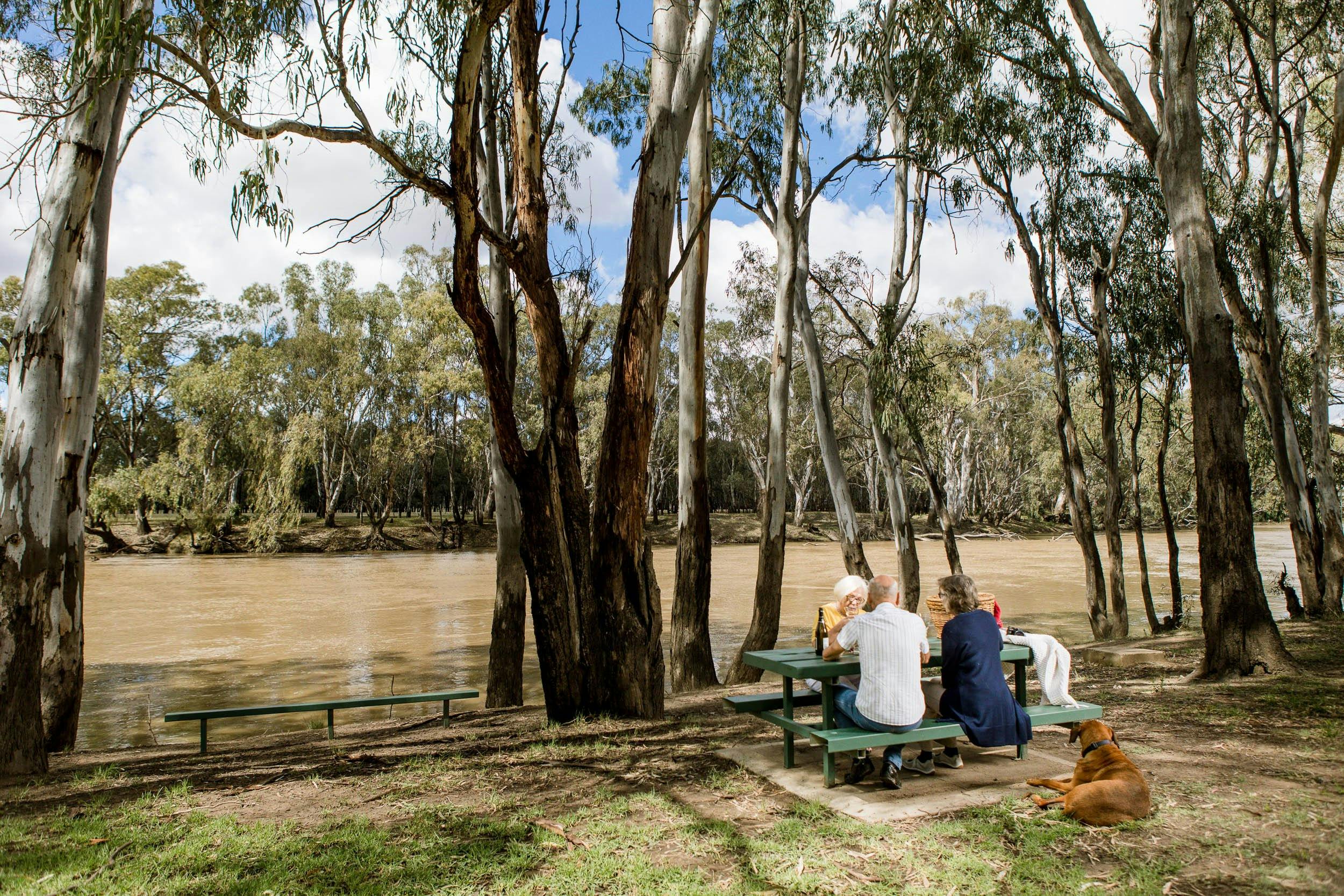 Picnic at Brewery Flat by the Murrumbidgee River