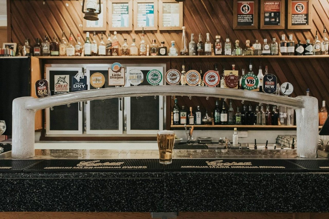 Bar with extensive selection of beers