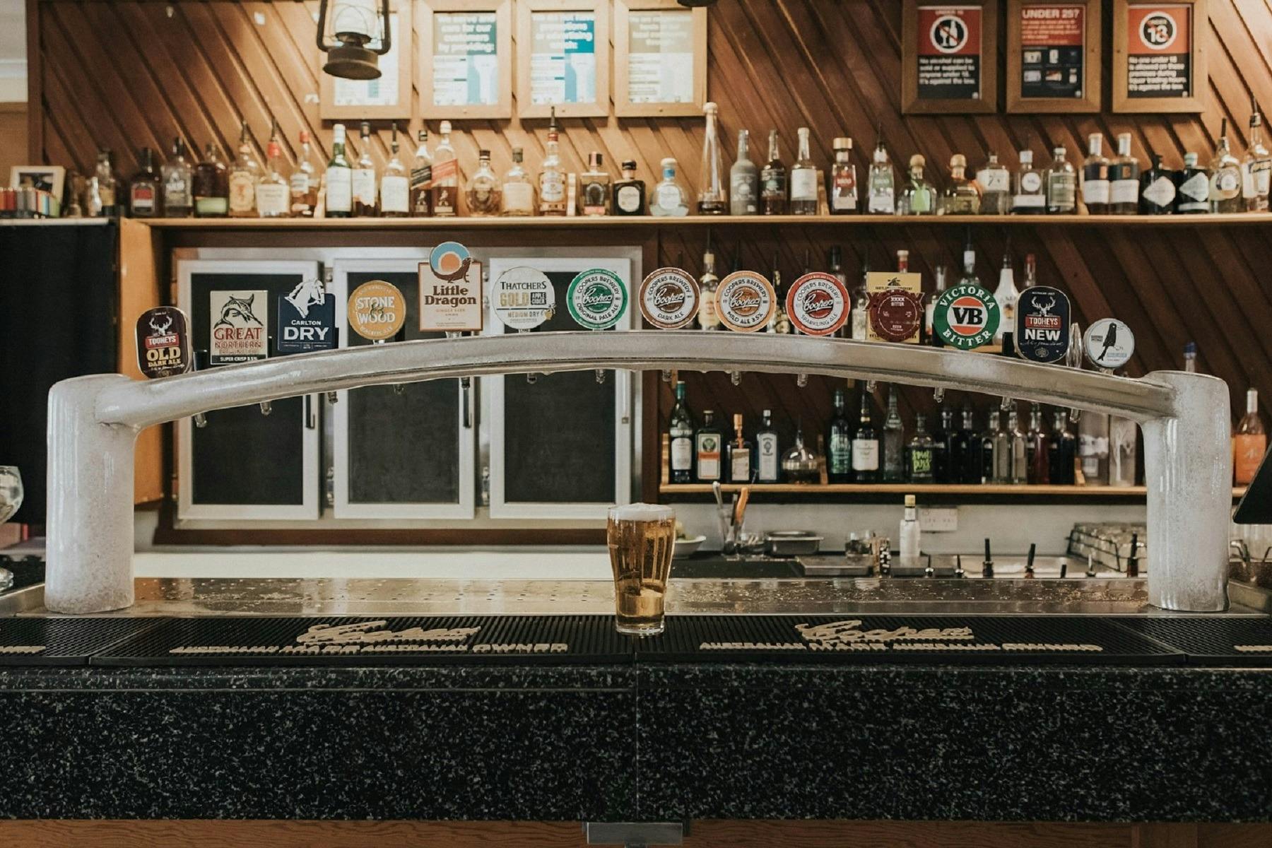 Bar with extensive selection of beers
