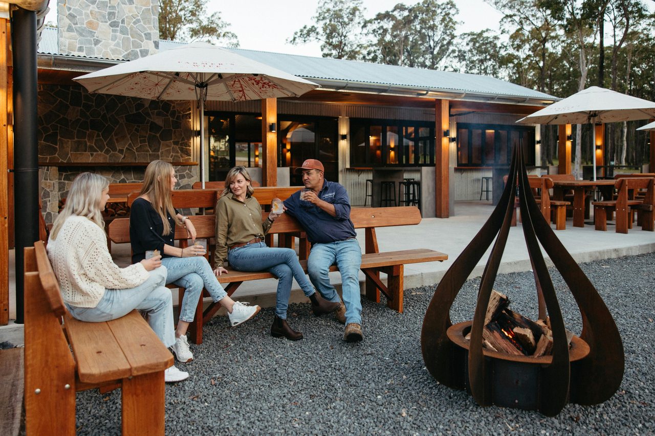 Outdoor dining area
