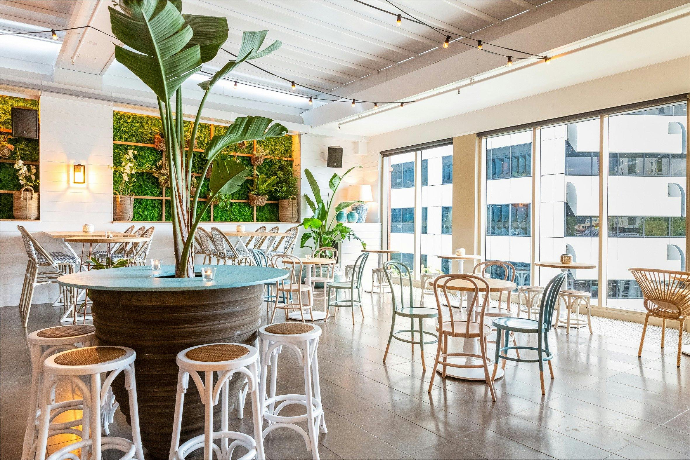 The Rooftop Sydney with retractable roof closed