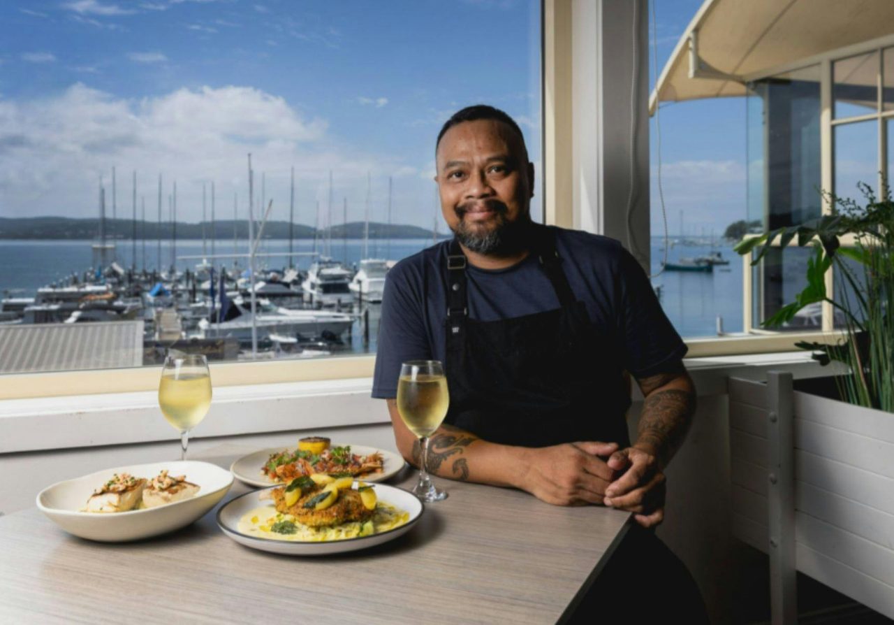 Chef Emerson with some of his amazing dishes