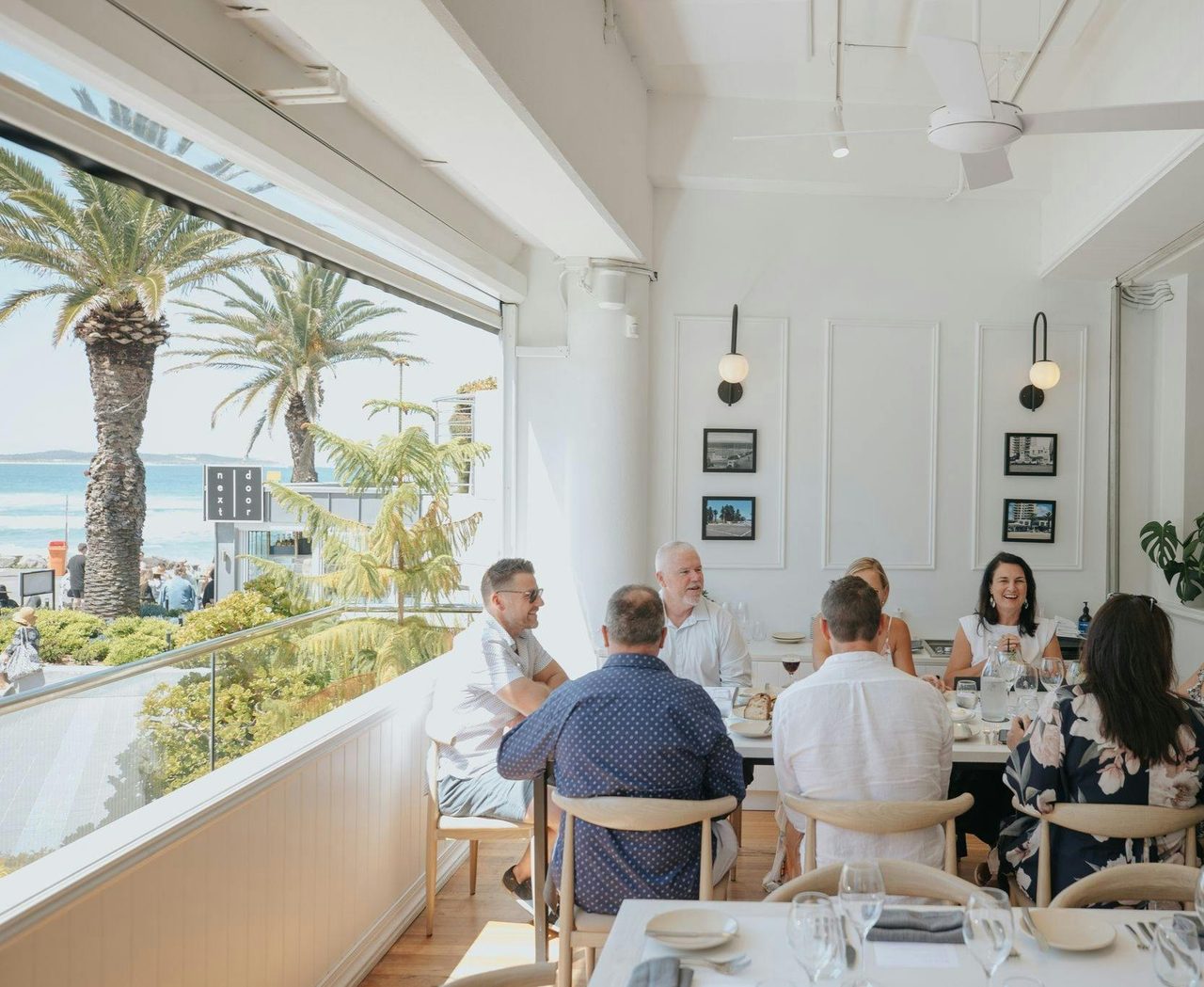 Guests enjoying their lovely long lunch.