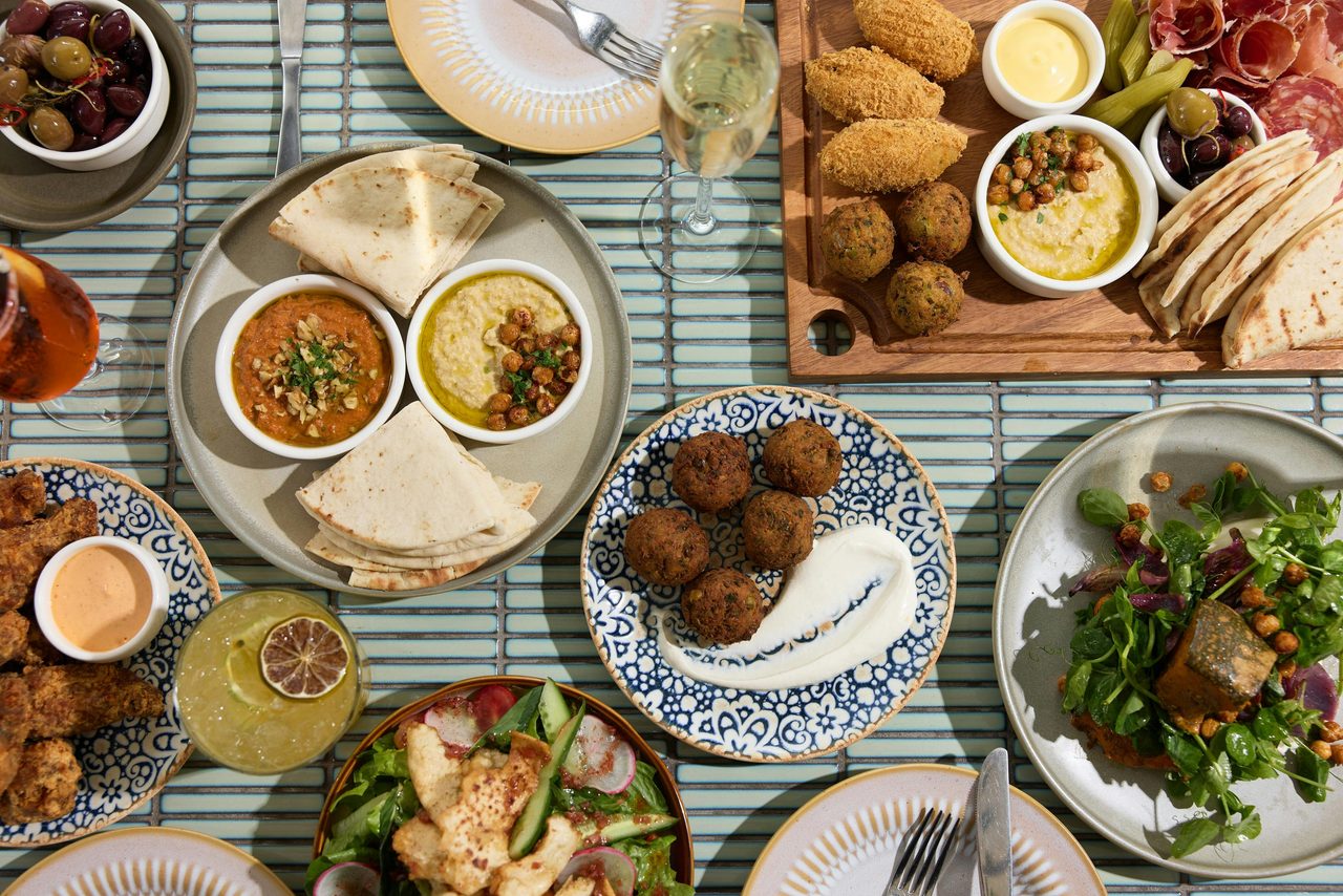 Mezze menu at Rooftop