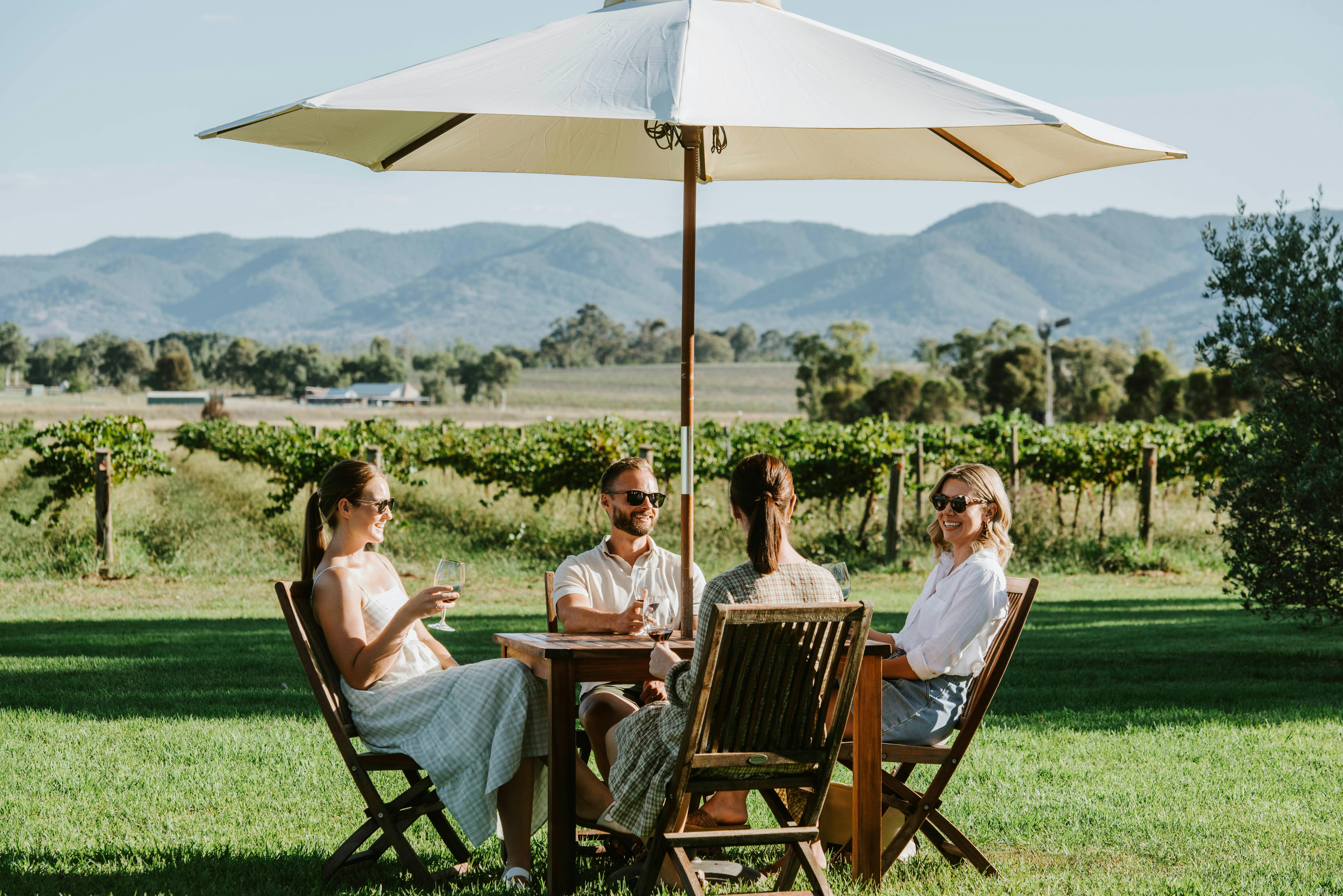 Wine tasting with a view