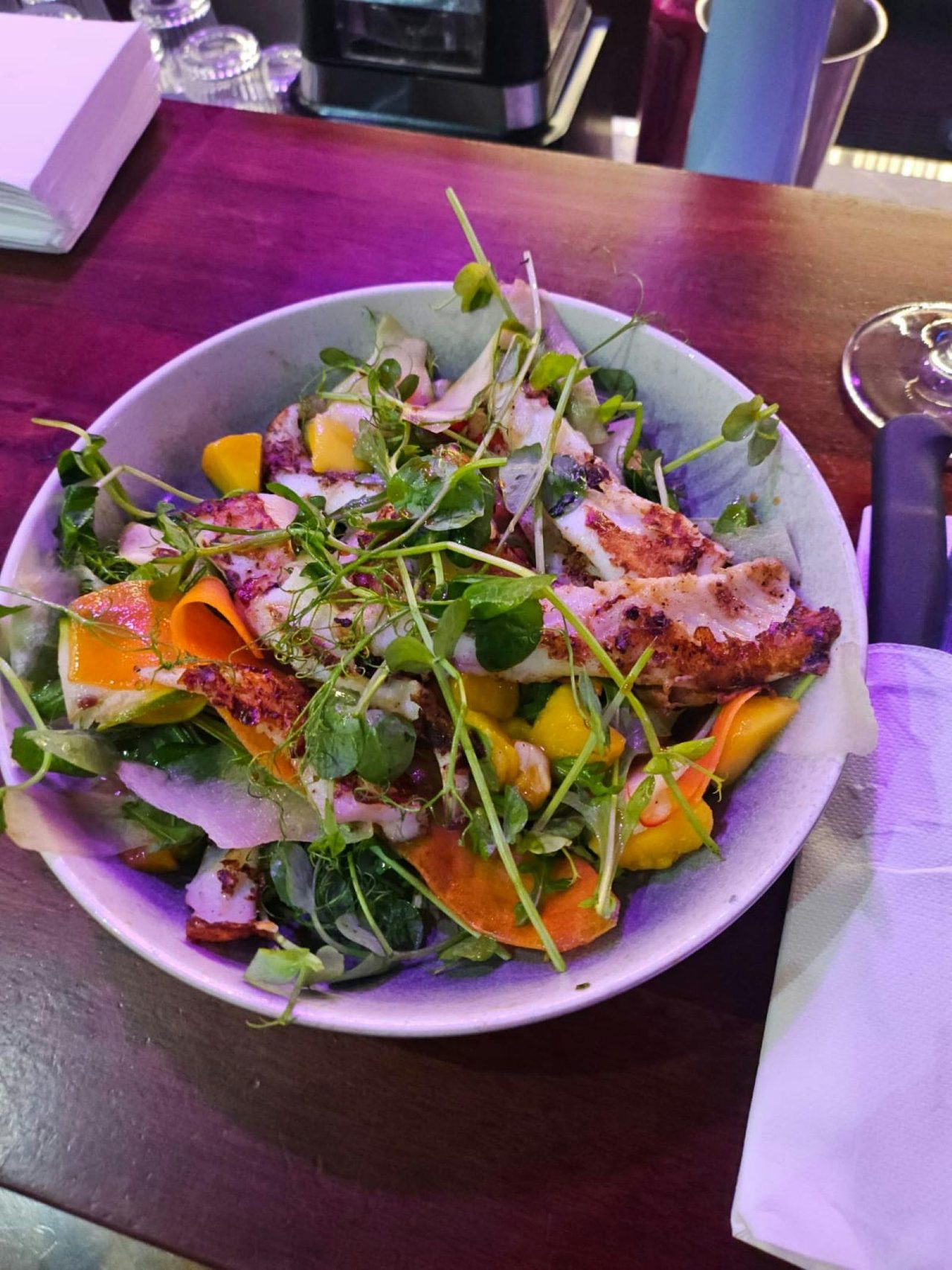 mango squid salad