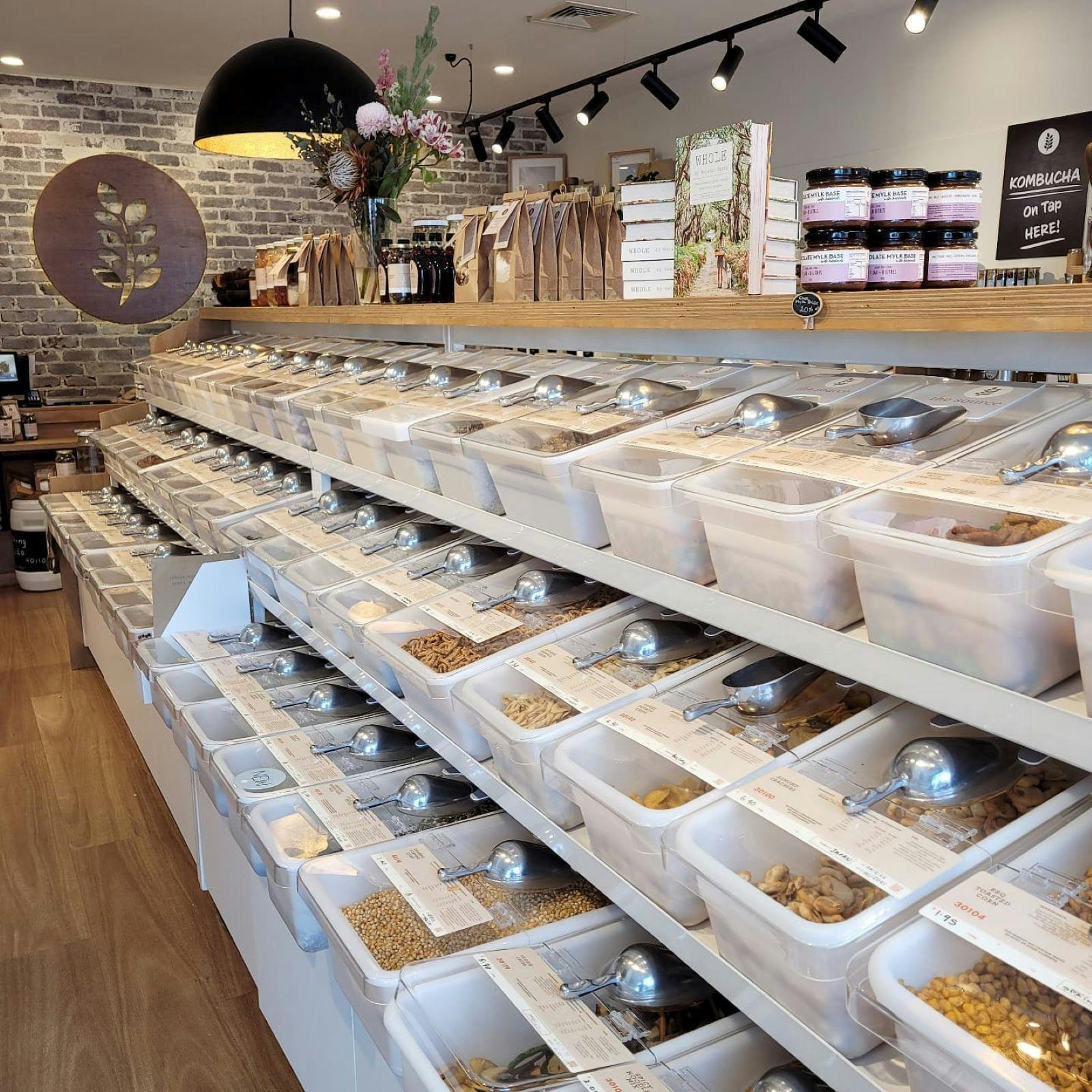 Containers of food items- environmentally friendly