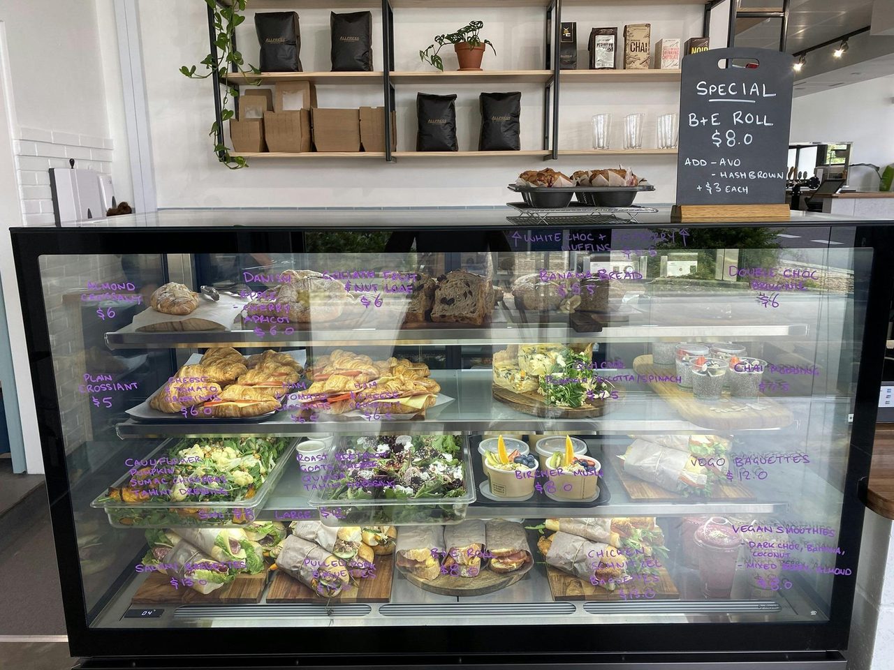 Selection of fresh wraps and turkish breads