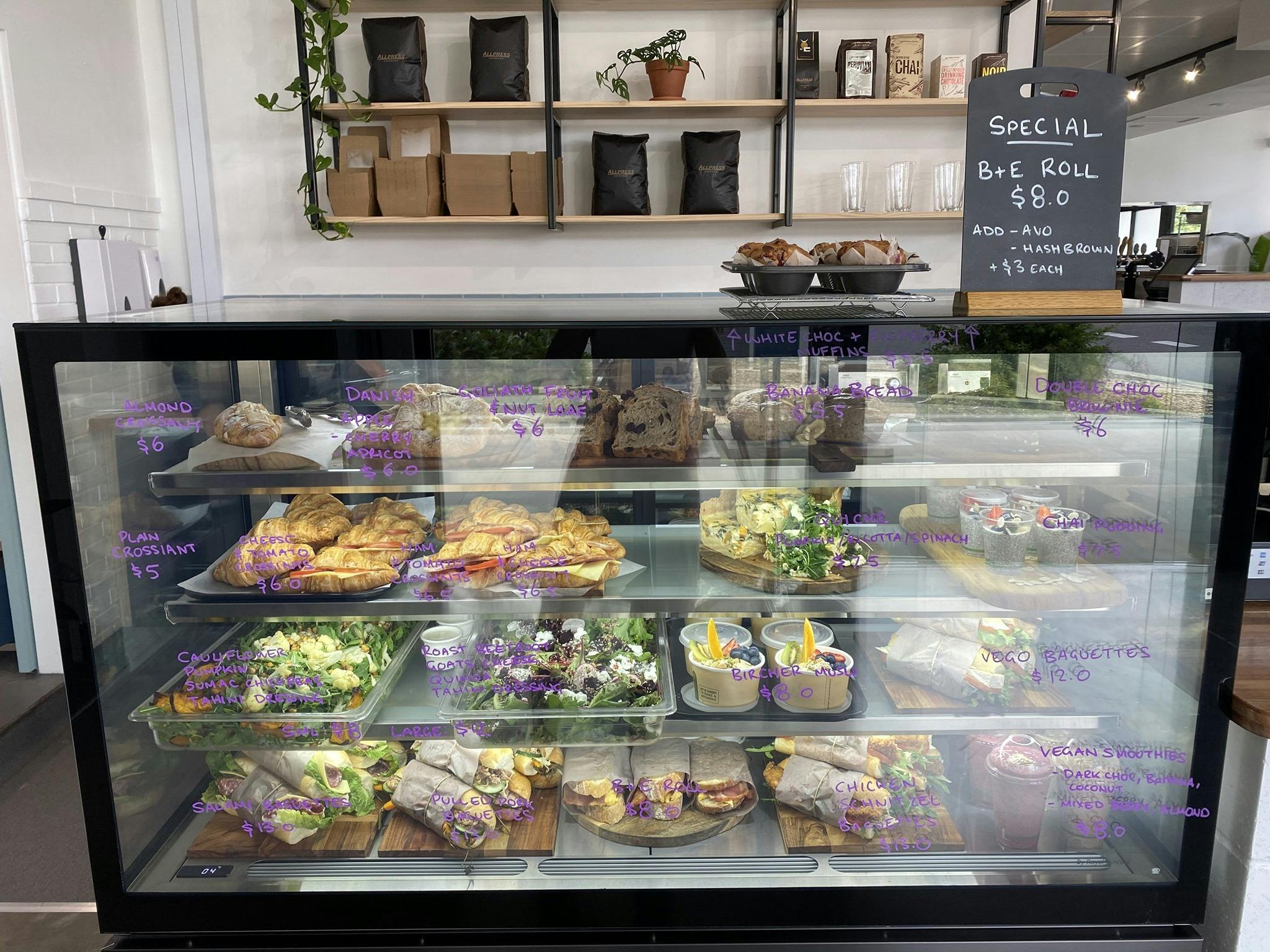 Selection of fresh wraps and turkish breads