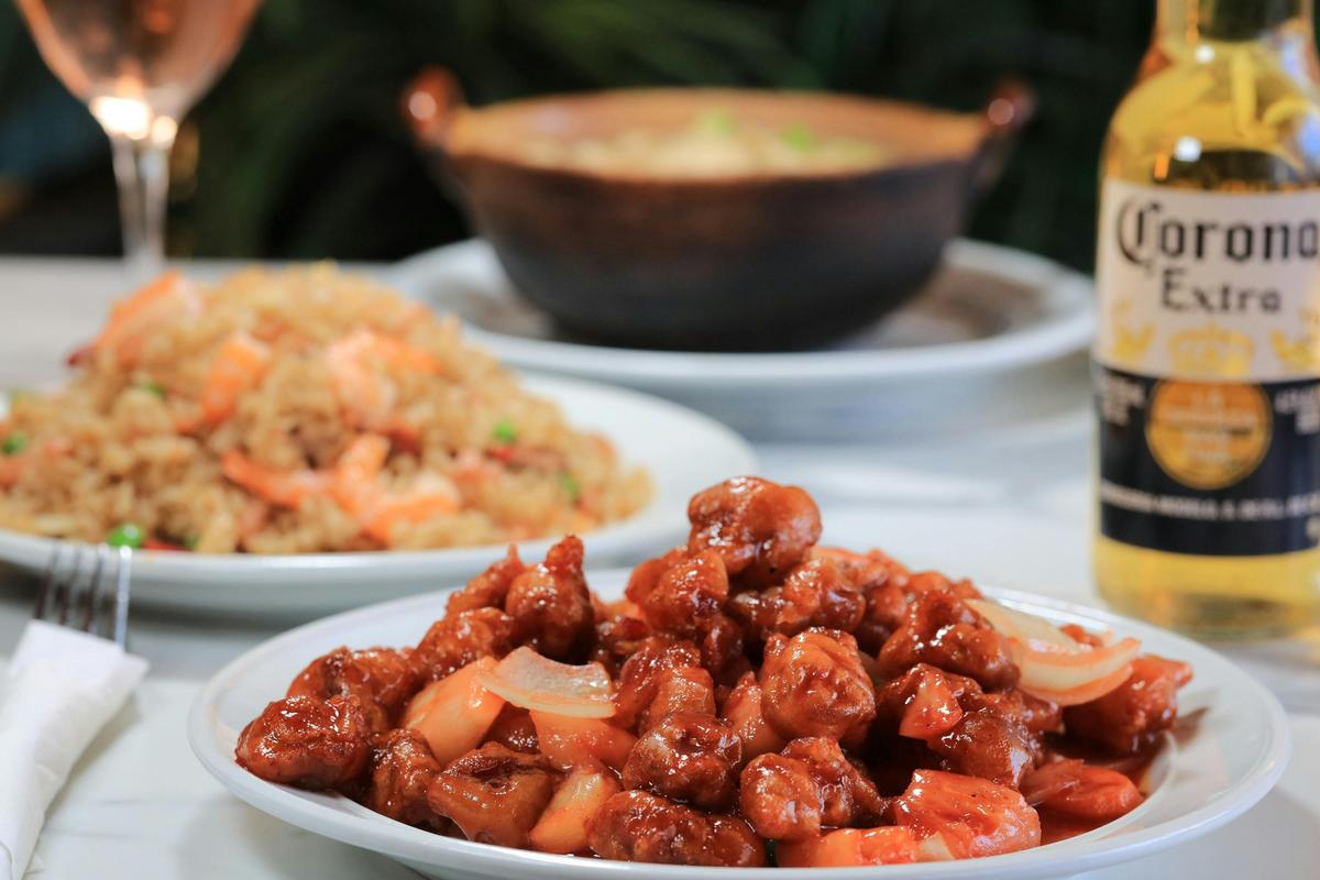 Sweet and Sour Pork a favourite  on the menu at Tse's Chinese Maclean Bowling Club