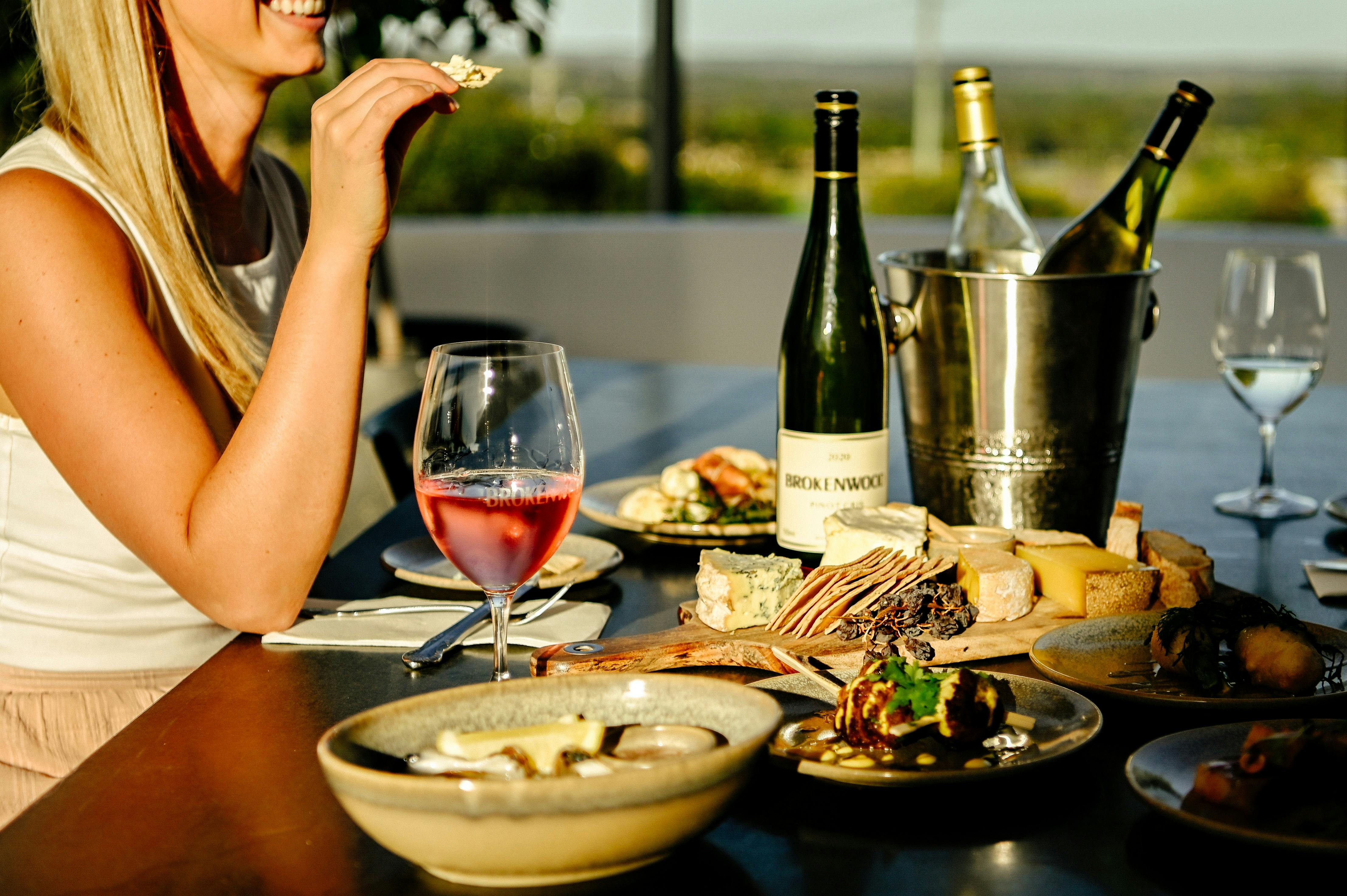 Enjoy some of our bar snacks and wines by the glass on our Terrace