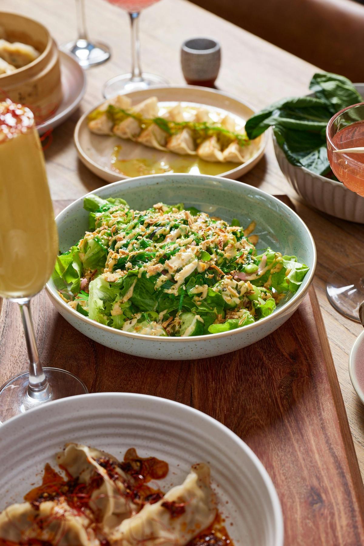 Thirsty Dumpling Salad plate