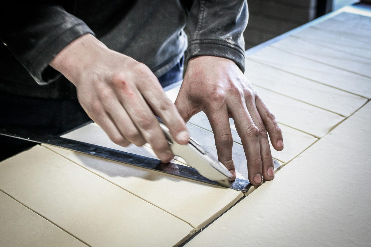 Cutting Croissant Dough