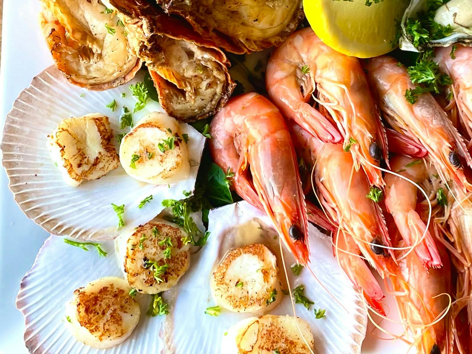 Seafood platter