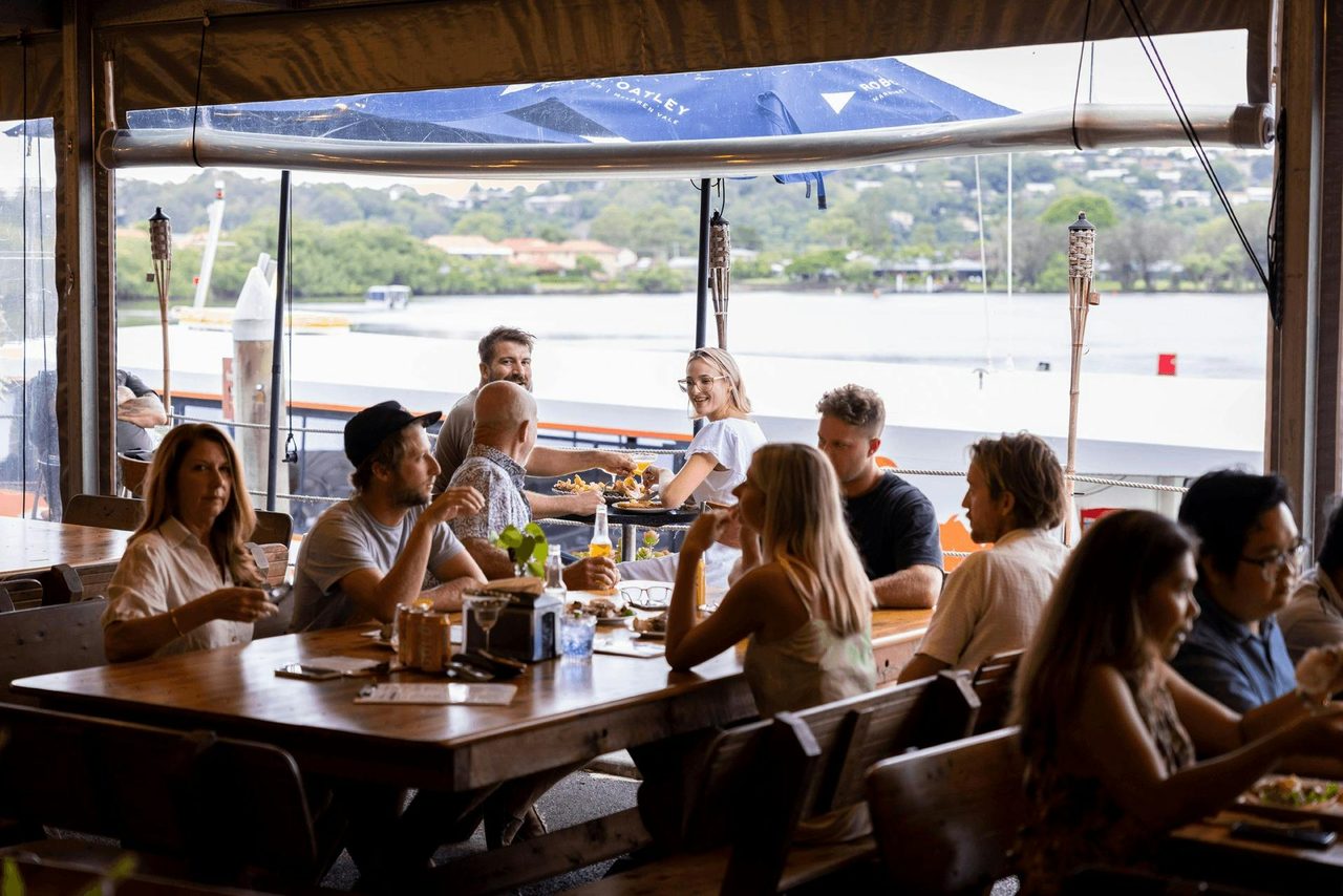 Great seating for family and friends to celebrate together at The Oyster Shed