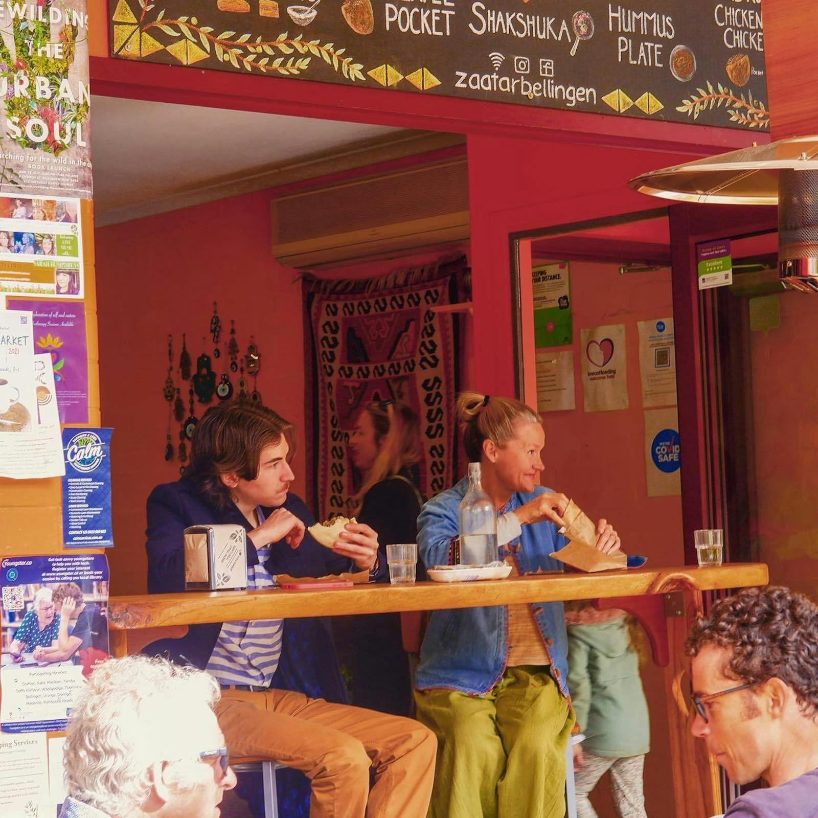 Always something to see from Zaatar Bellingen front bar