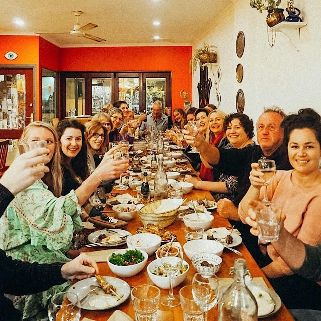 long table fun at Zaatar