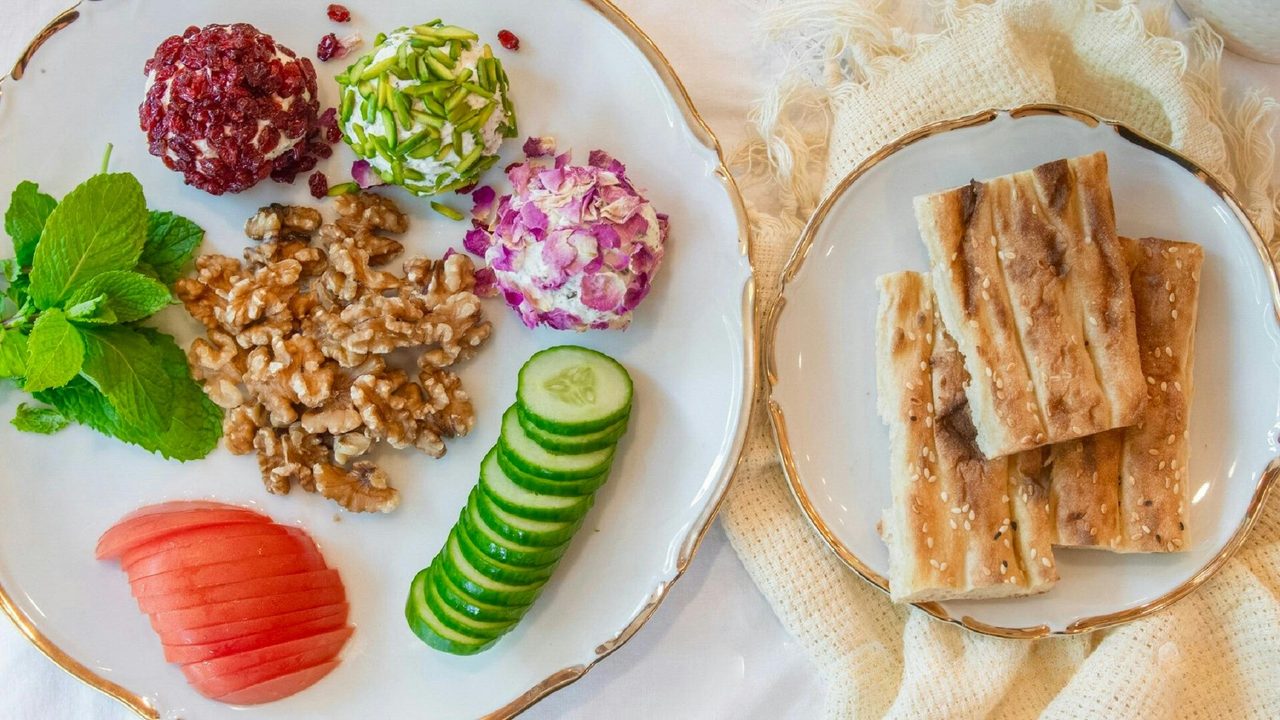 Tida Persian cheese platter