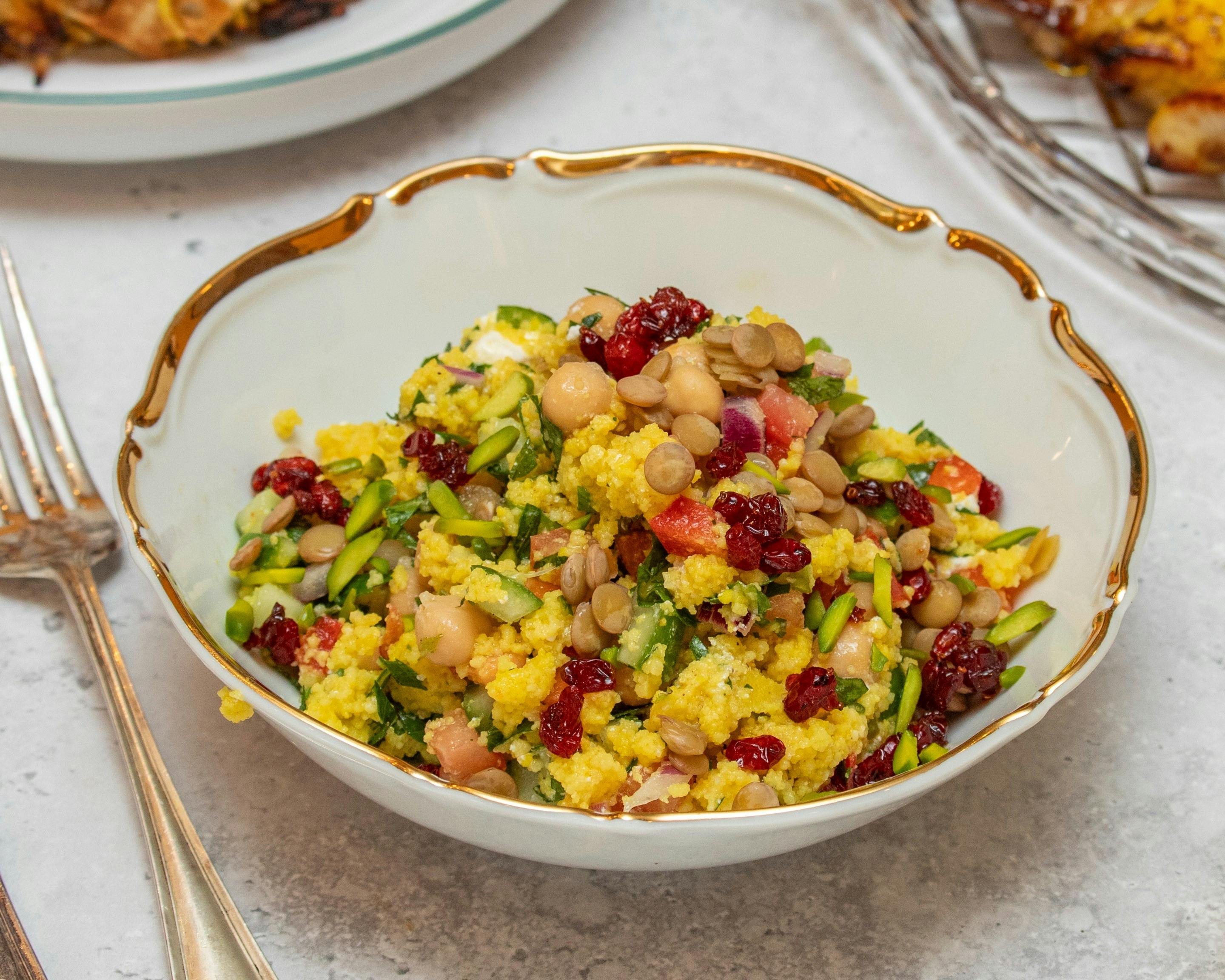 Tida Persian bean salad