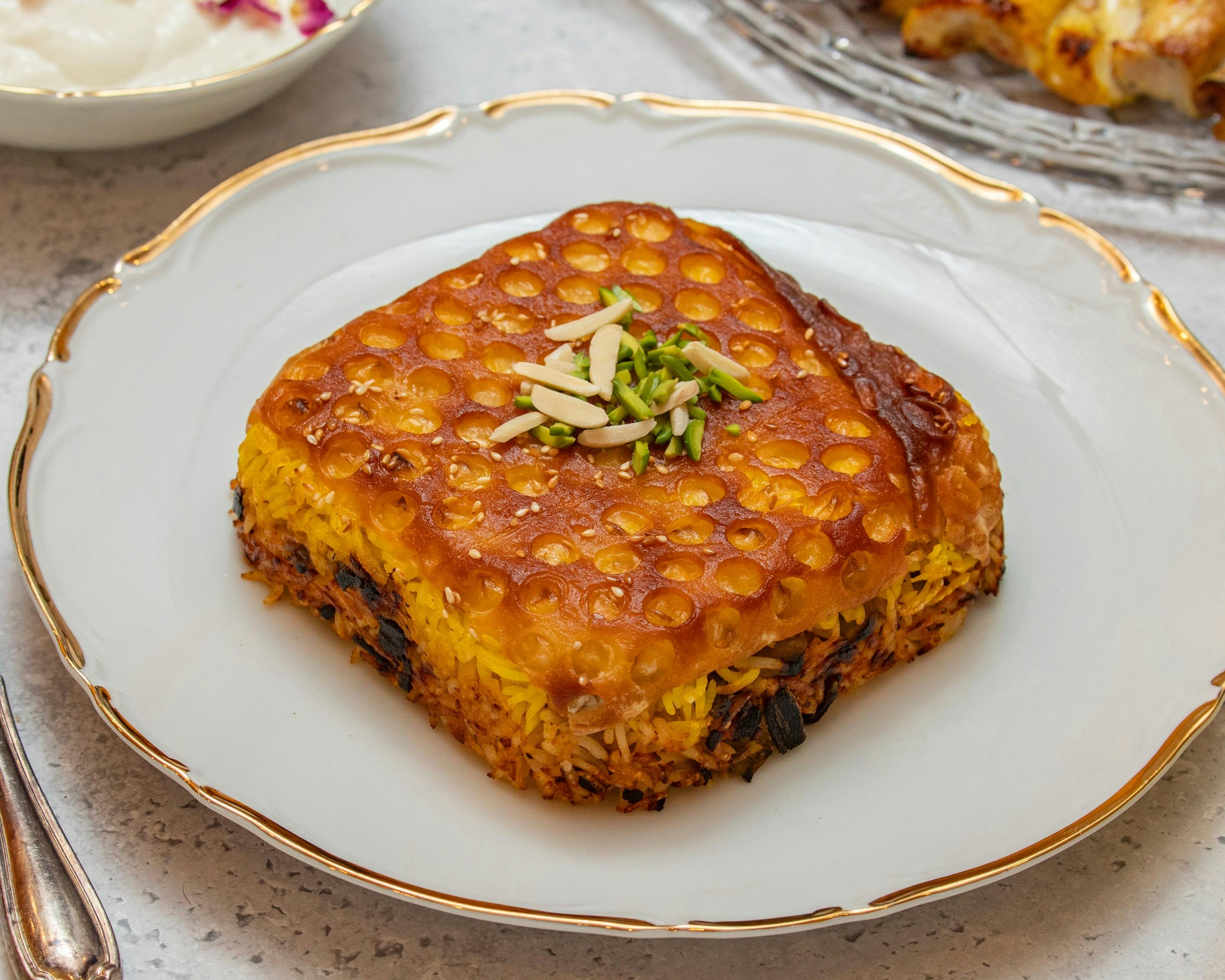 Tida Persian Green Bean Rice