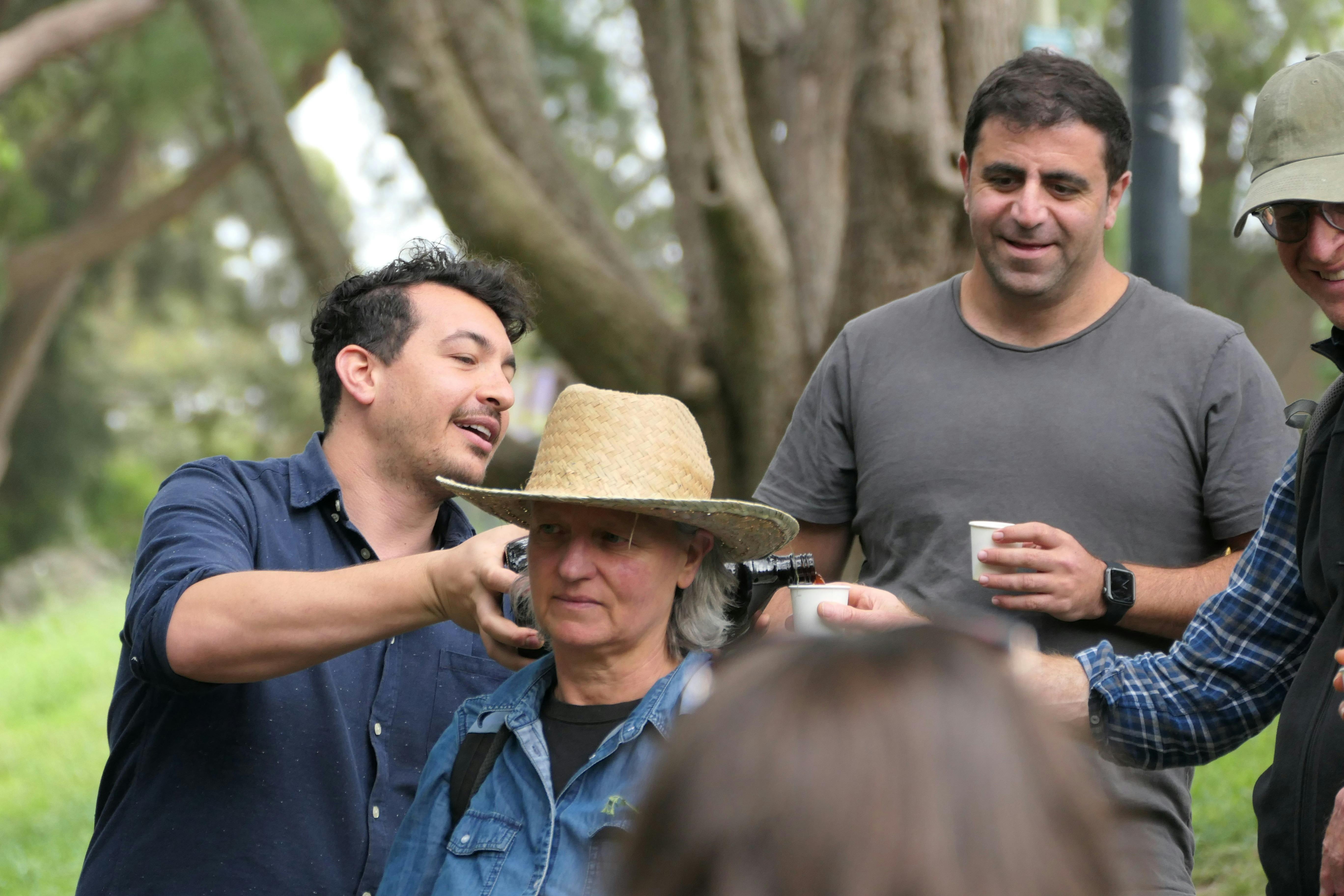 a man pours a wild beverage