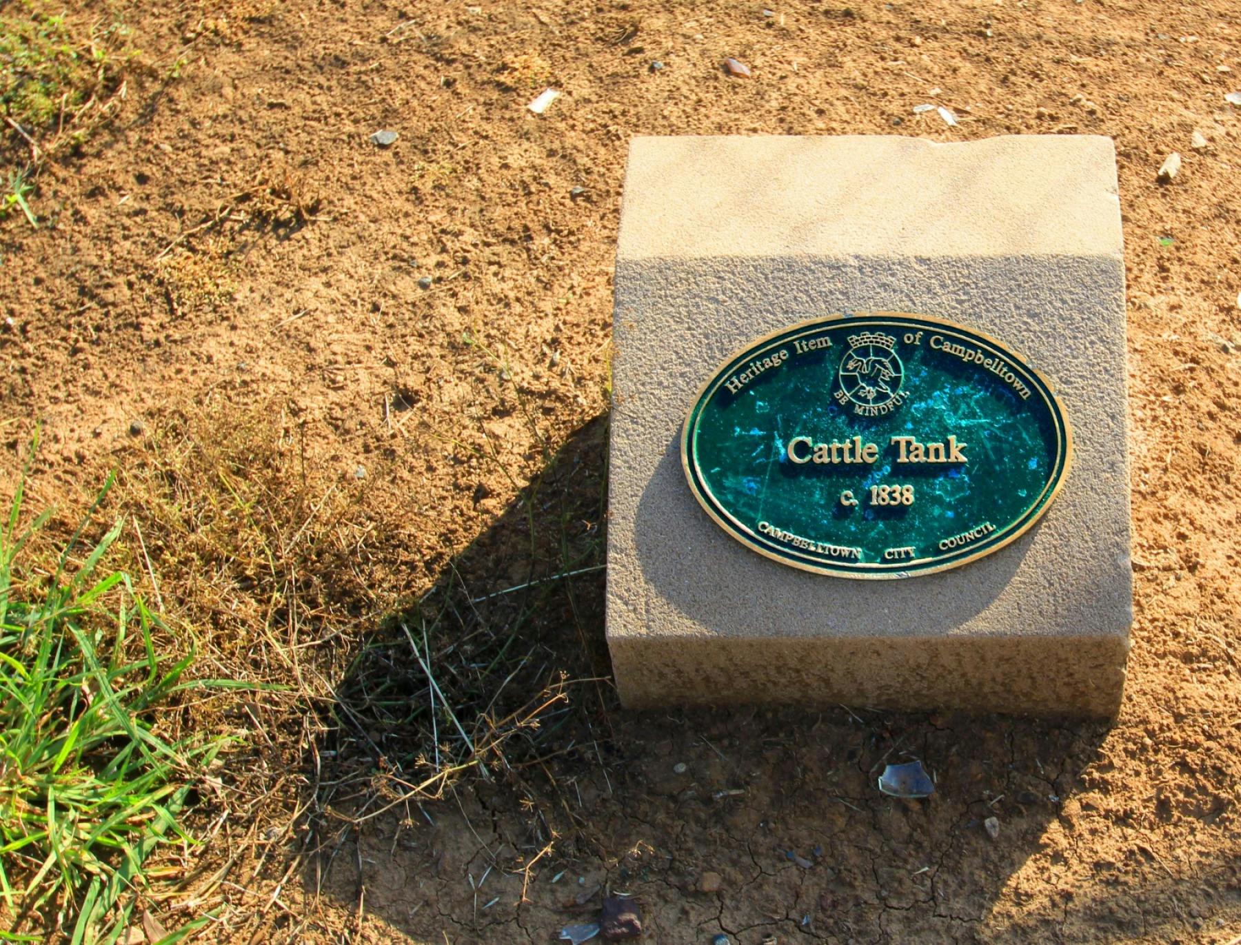 Campbelltown Cattle Tank and Reservoir Plaque