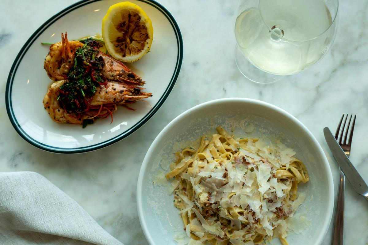 Carbonara & Gamberi