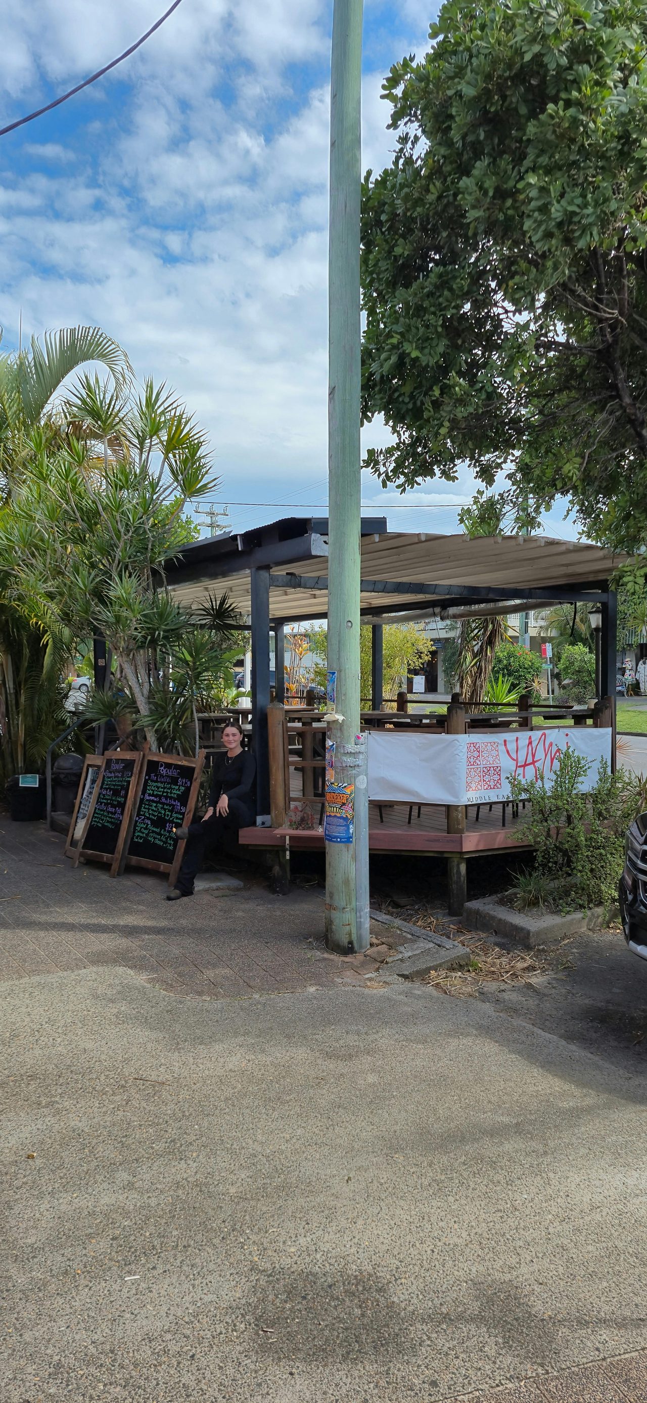 Outside dining