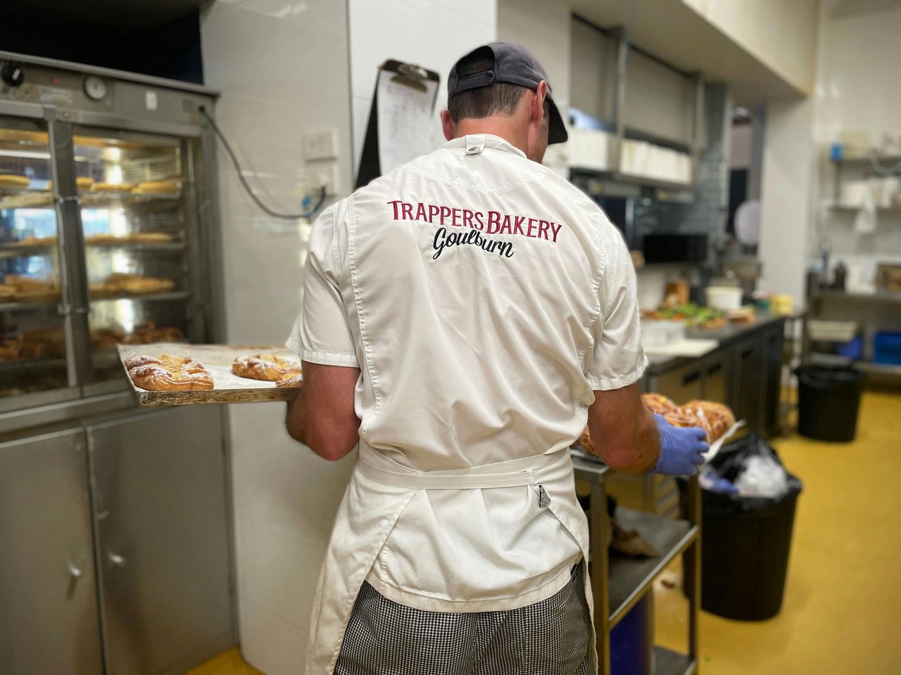 Trapper Baker with danish