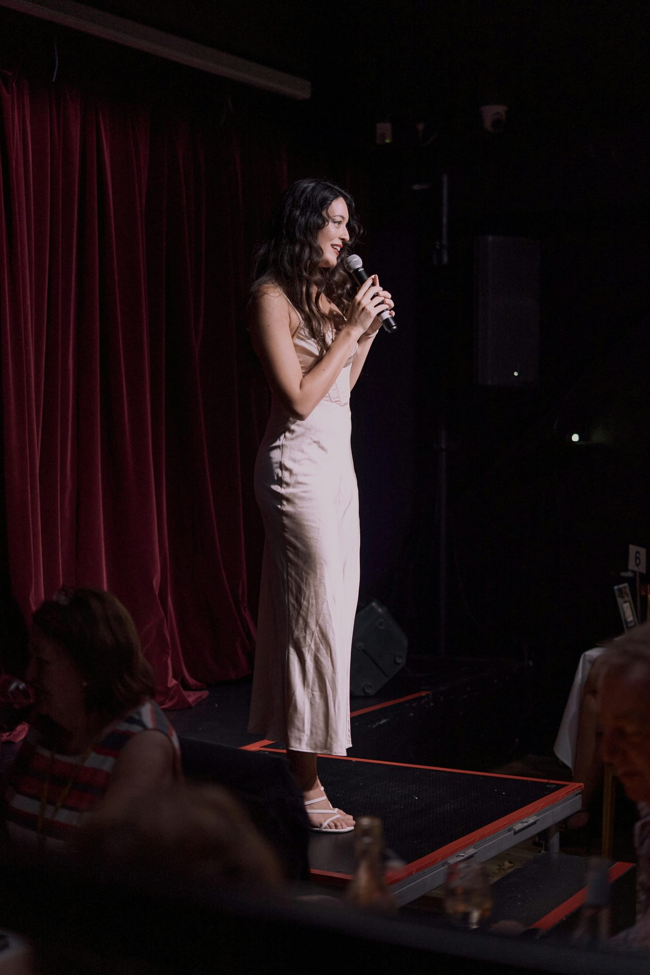 Cabaret show emcee Orla Saphron