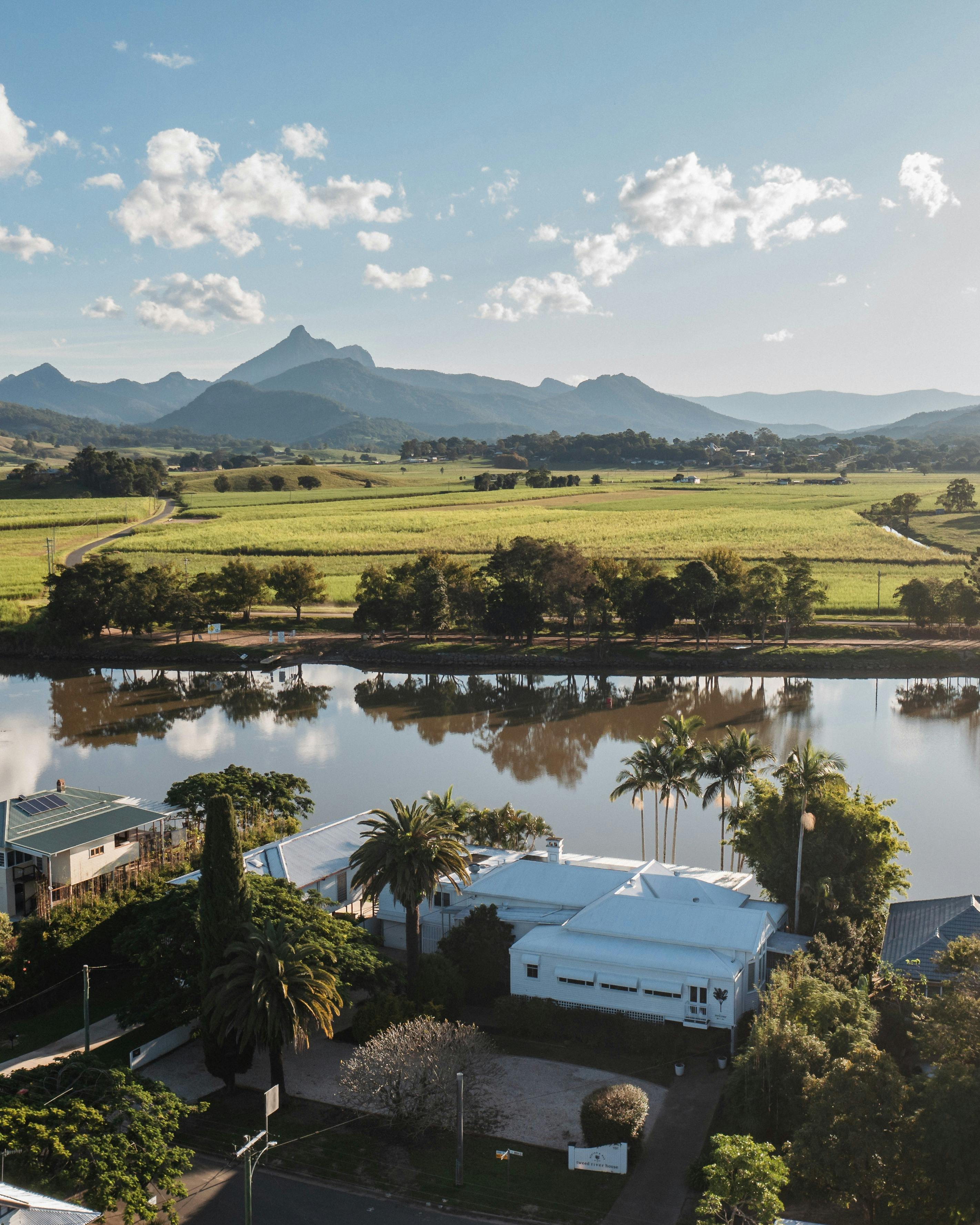 Aerial Tweed River House