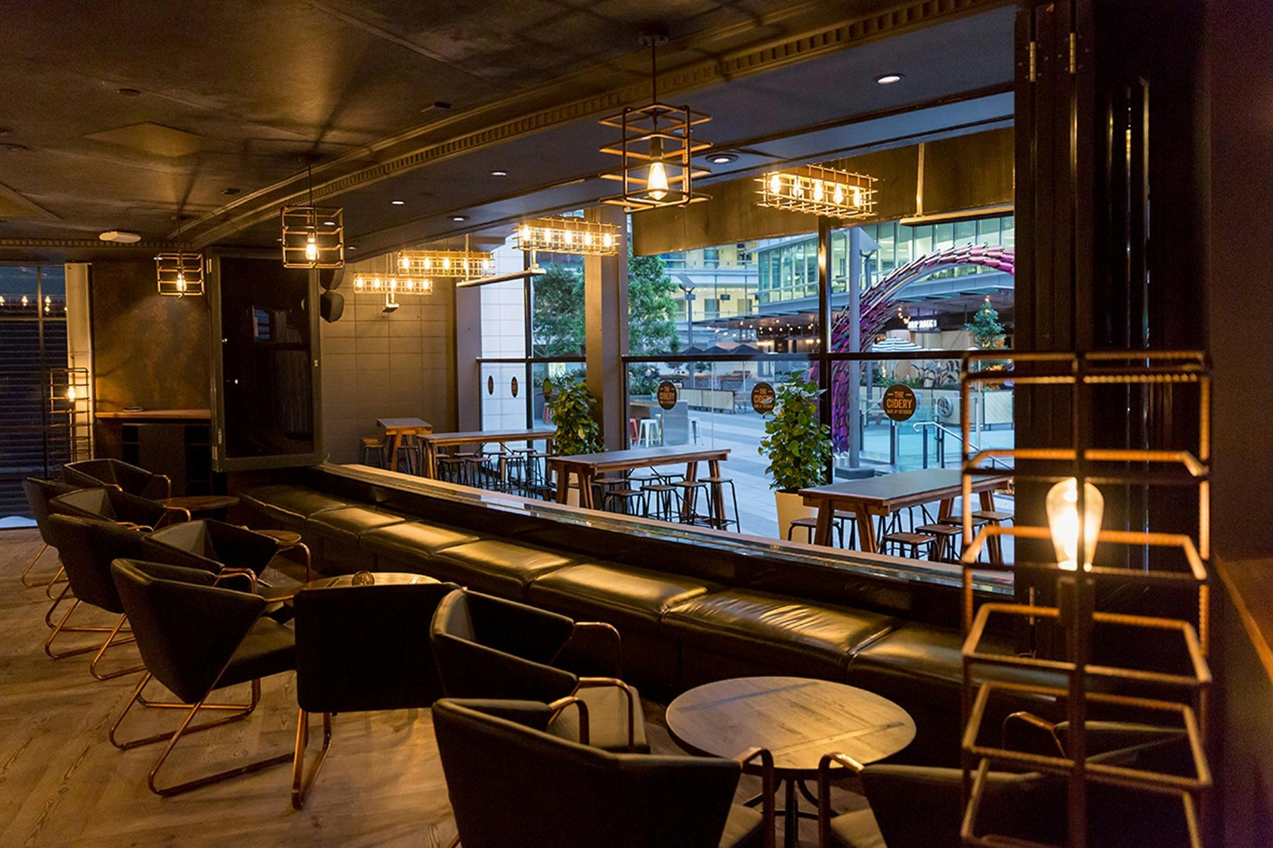 The Cidery Bar and Kitchen front bar area