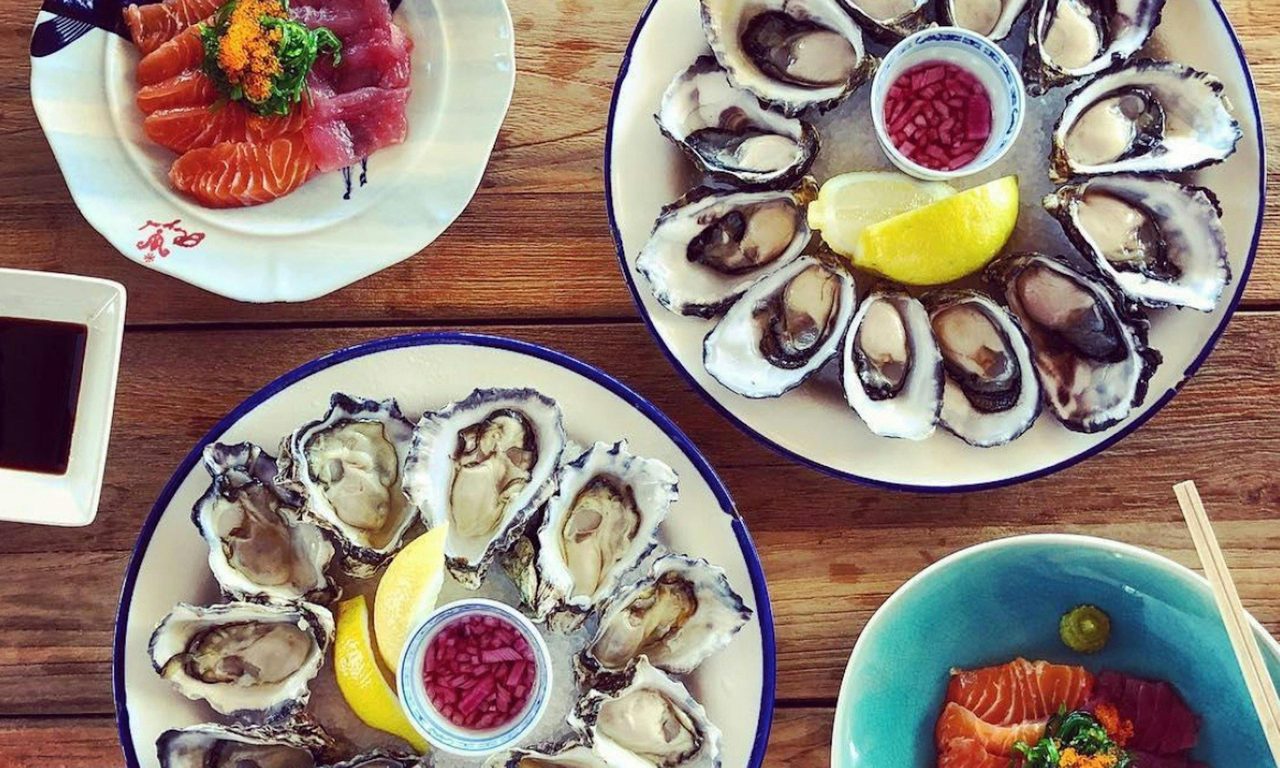 Oysters and Sashimi